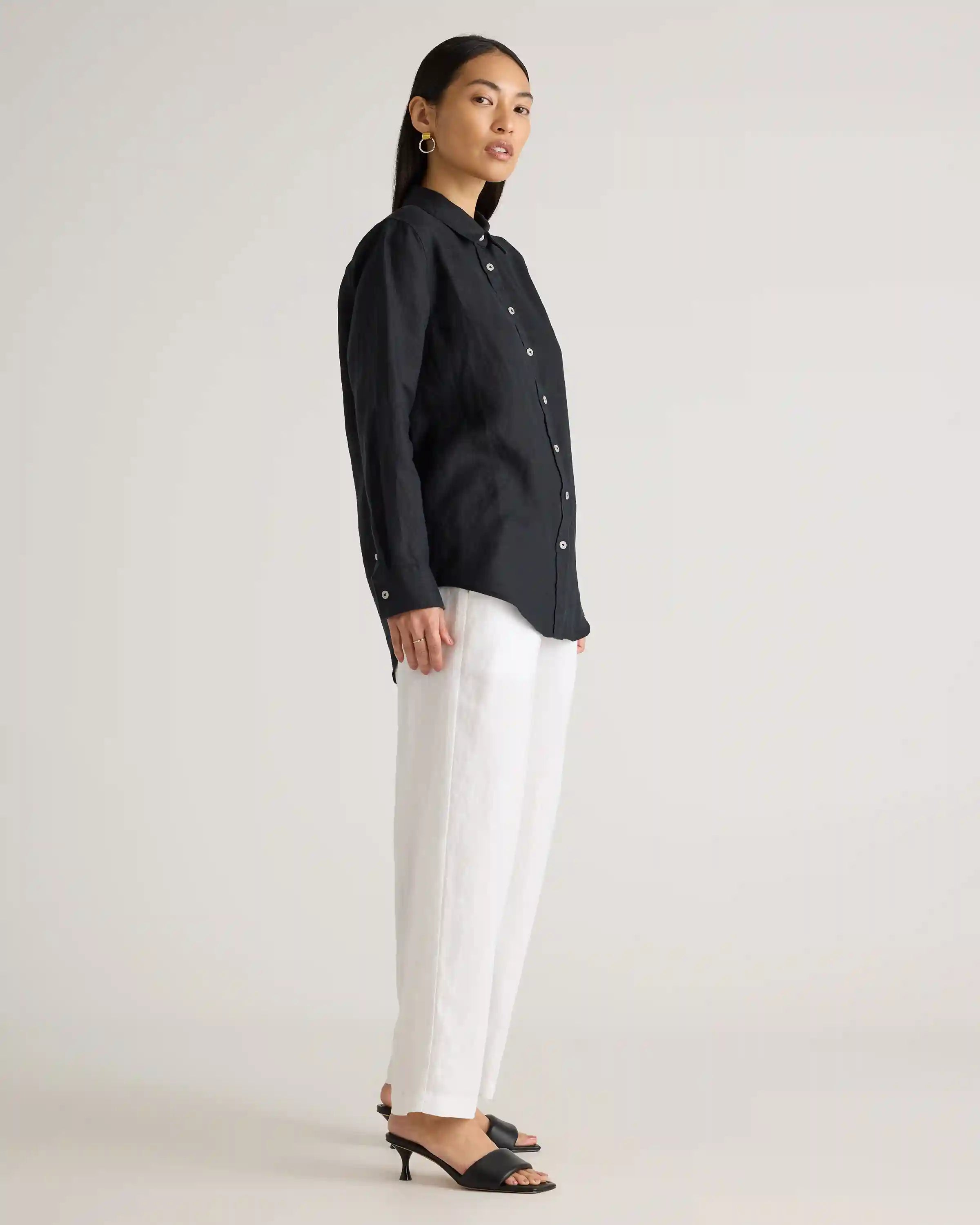 100% European Linen Long Sleeve Shirt