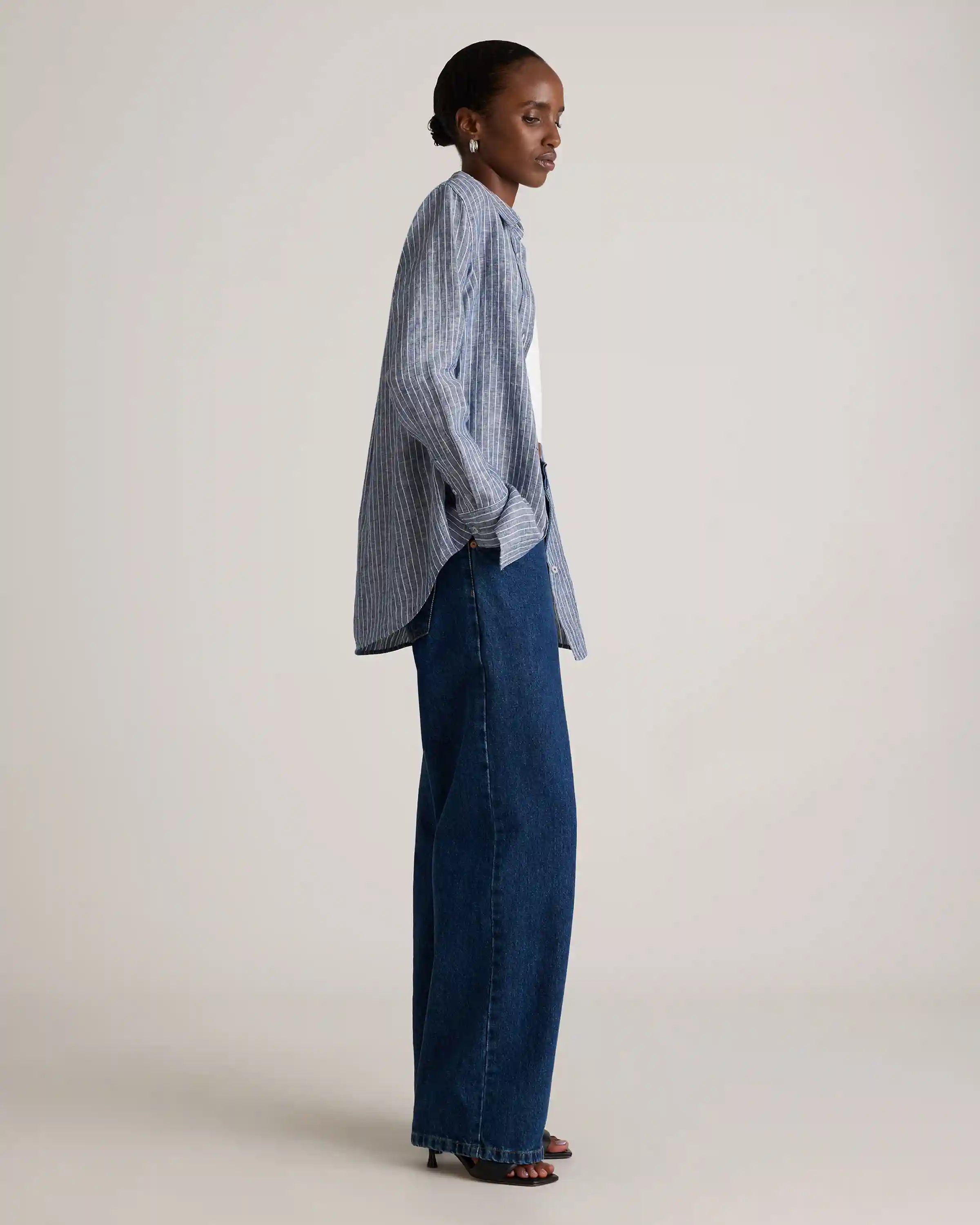 100% European Linen Long Sleeve Shirt