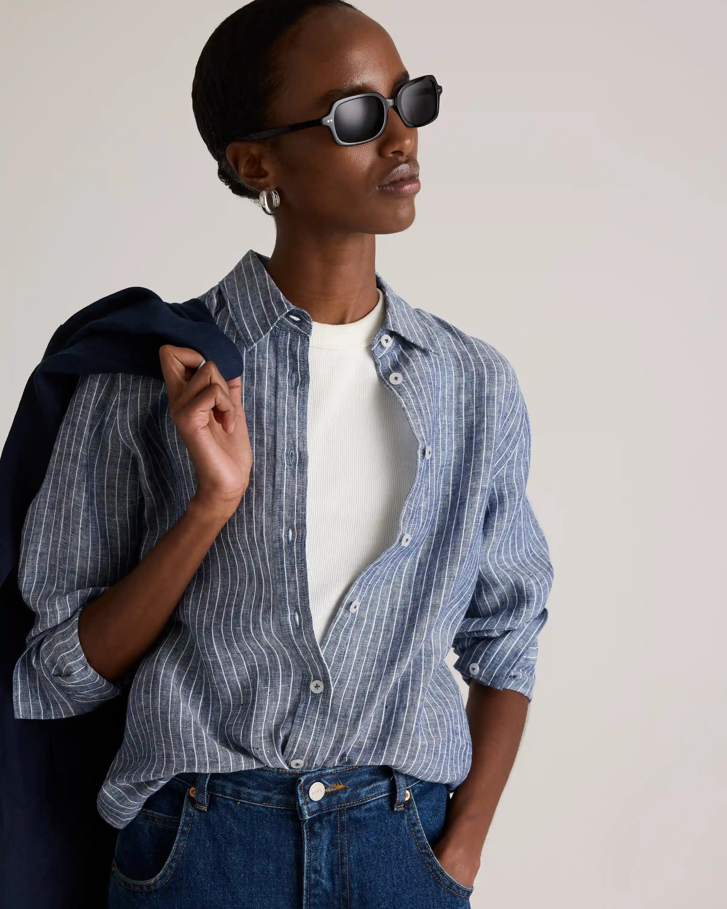 100% European Linen Long Sleeve Shirt