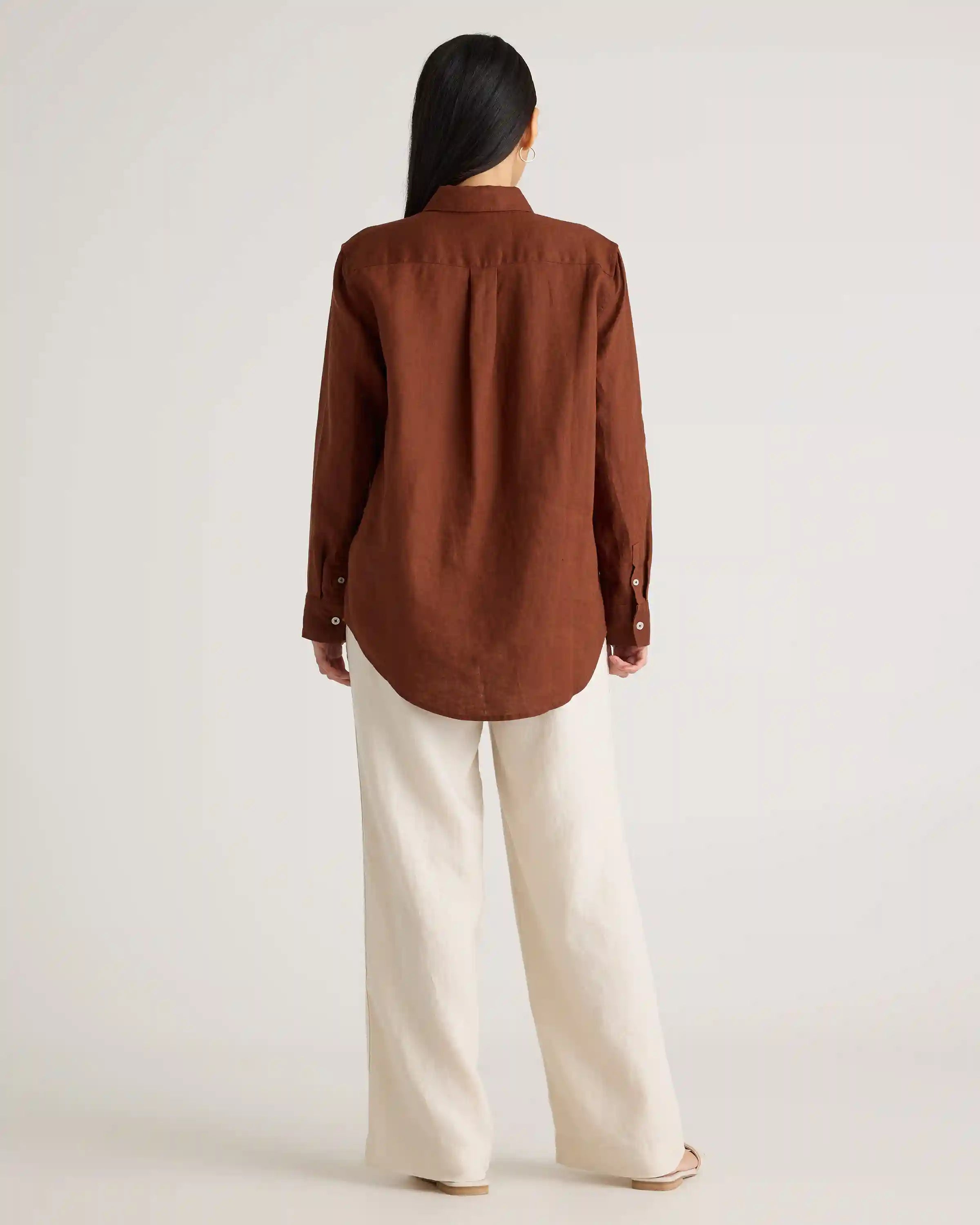100% European Linen Long Sleeve Shirt