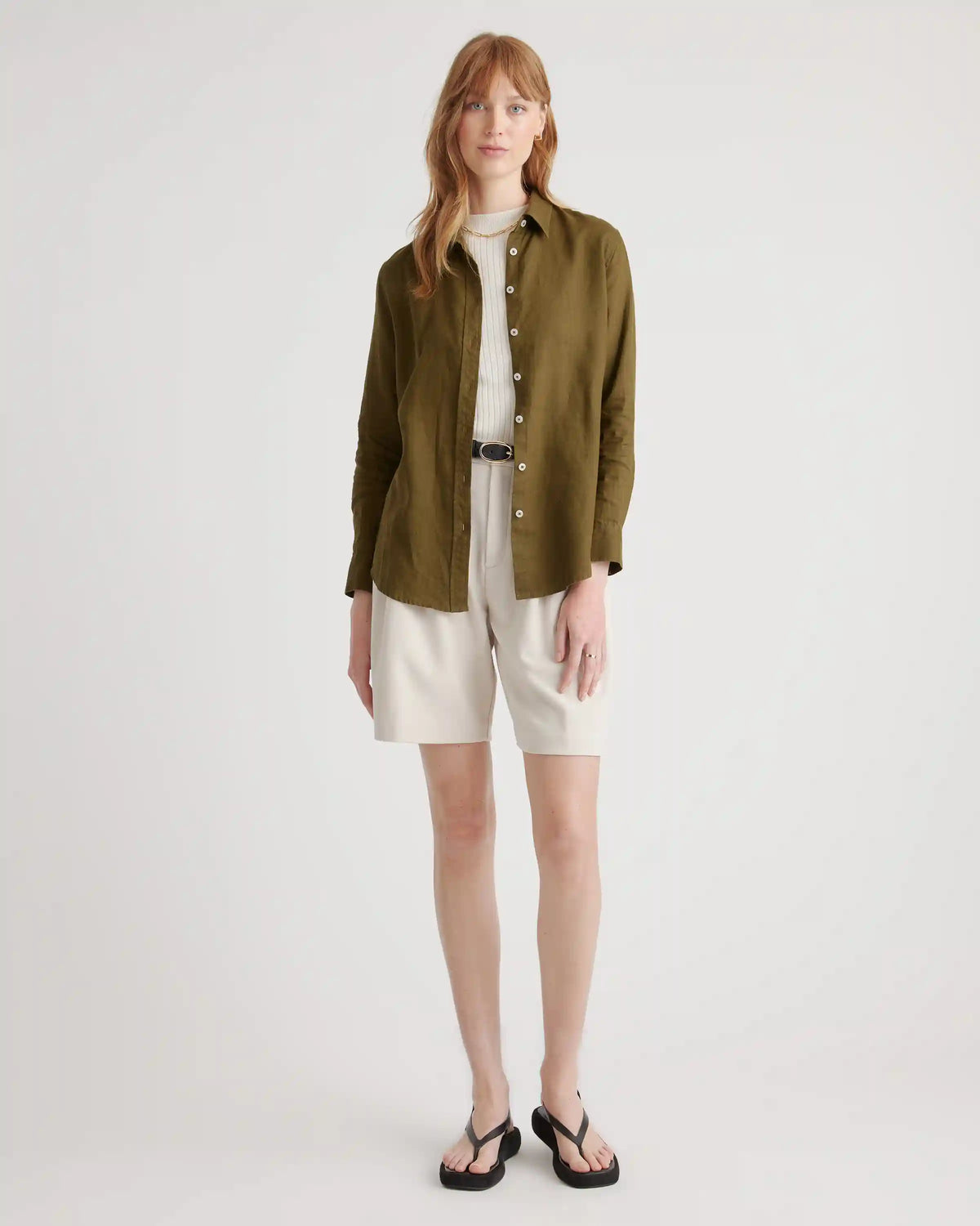 100% European Linen Long Sleeve Shirt