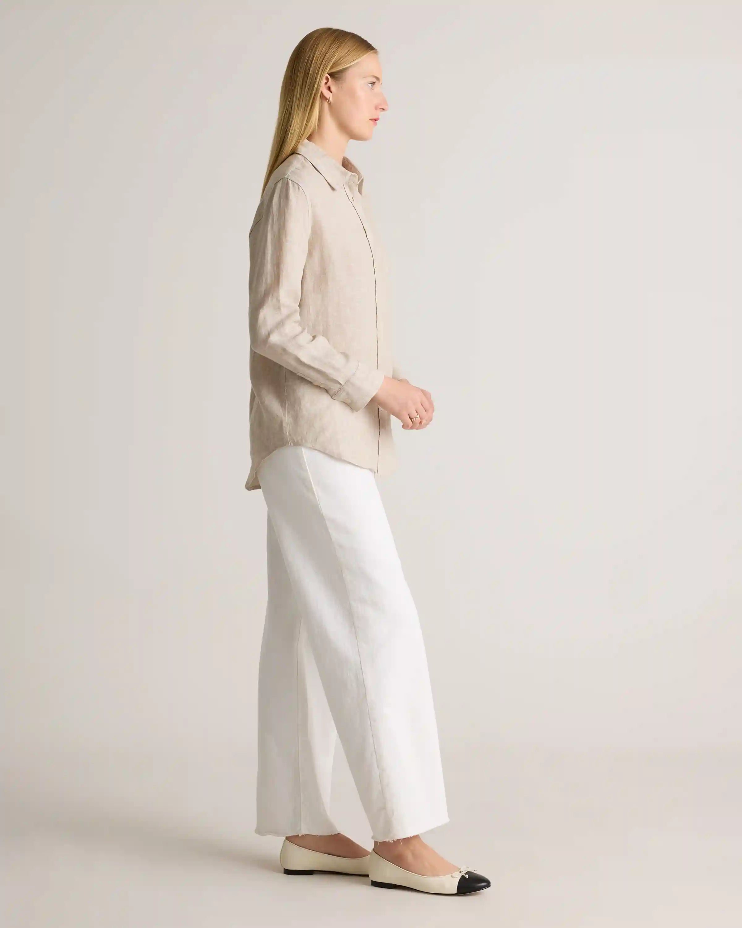 100% European Linen Long Sleeve Shirt