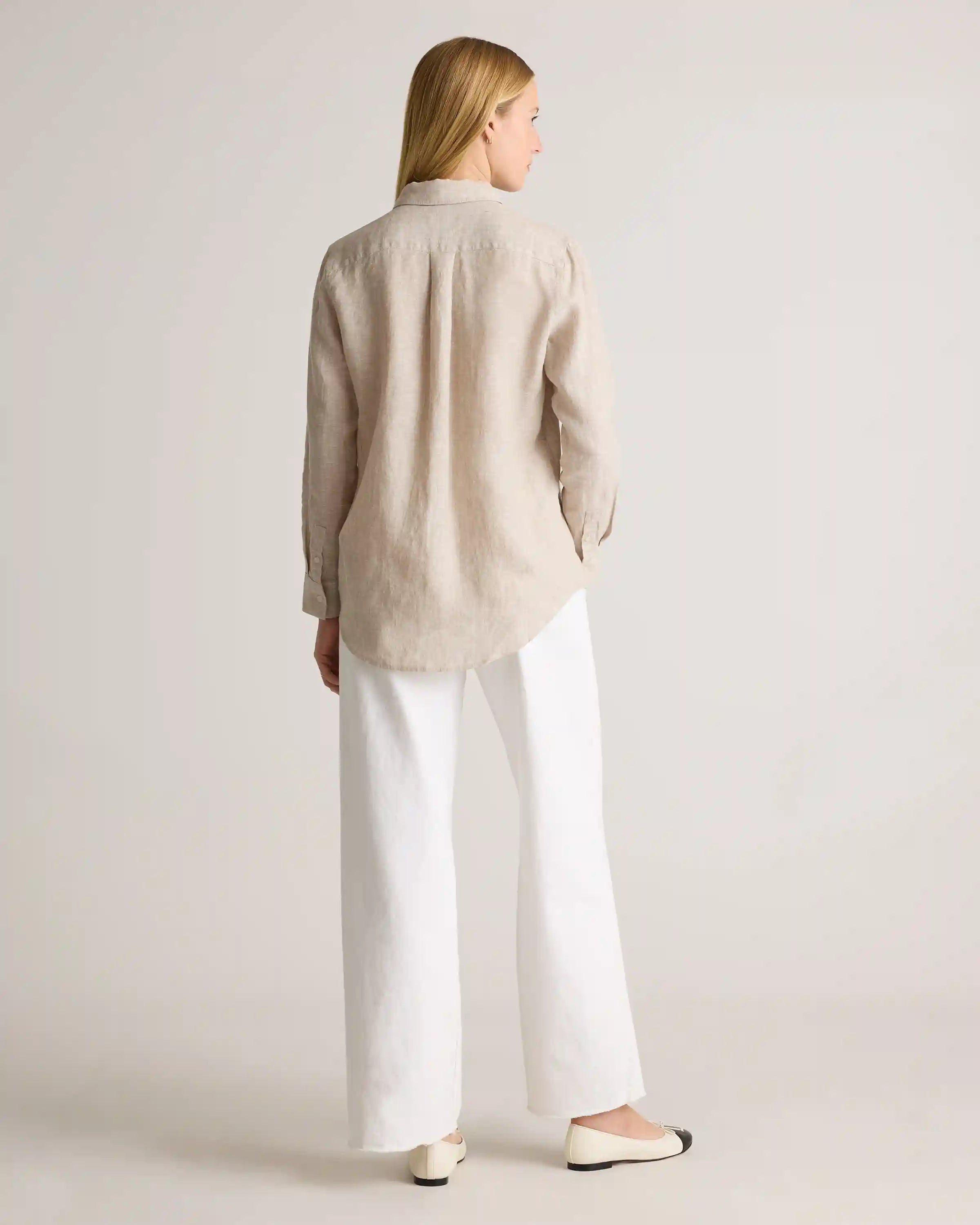 100% European Linen Long Sleeve Shirt