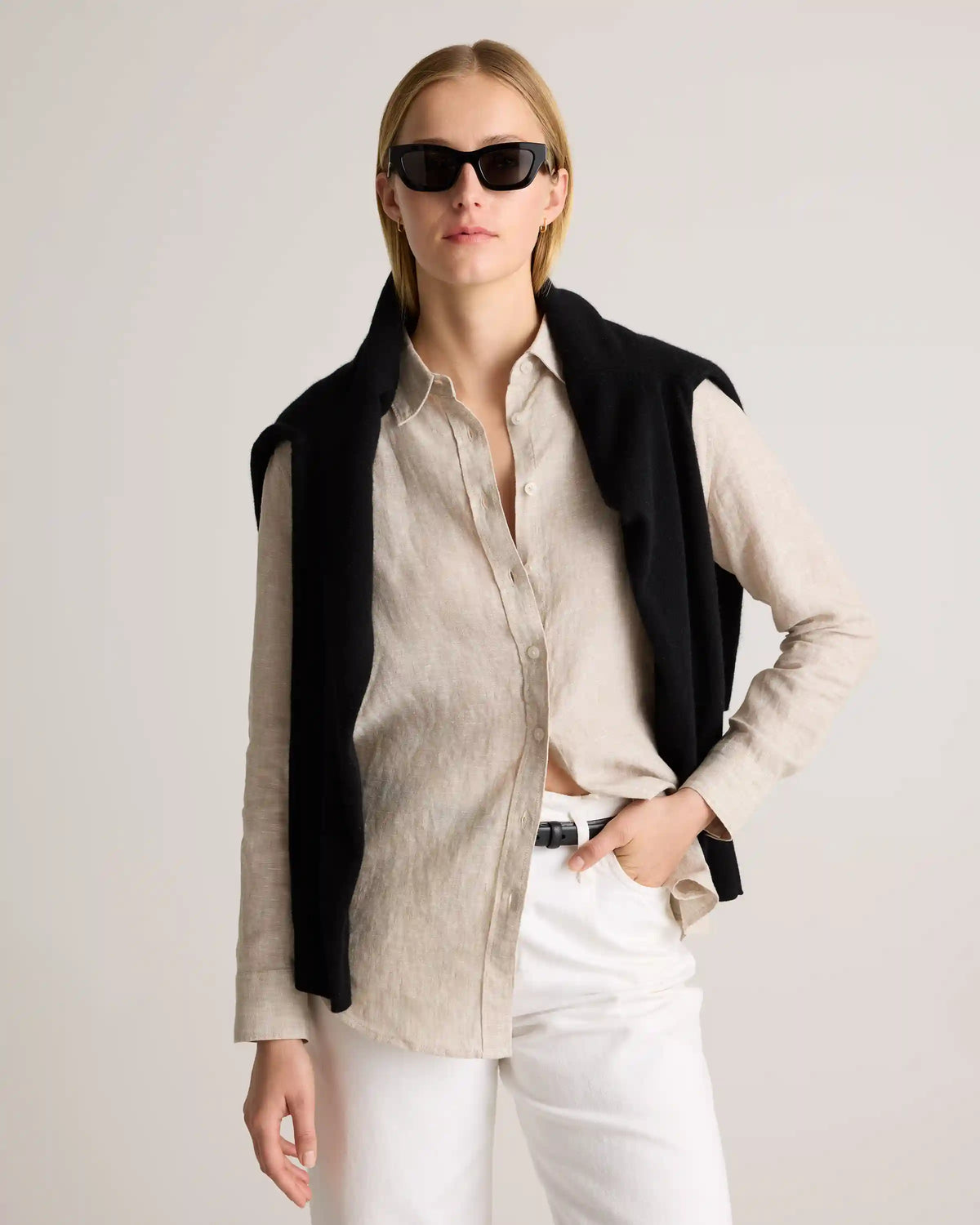 100% European Linen Long Sleeve Shirt