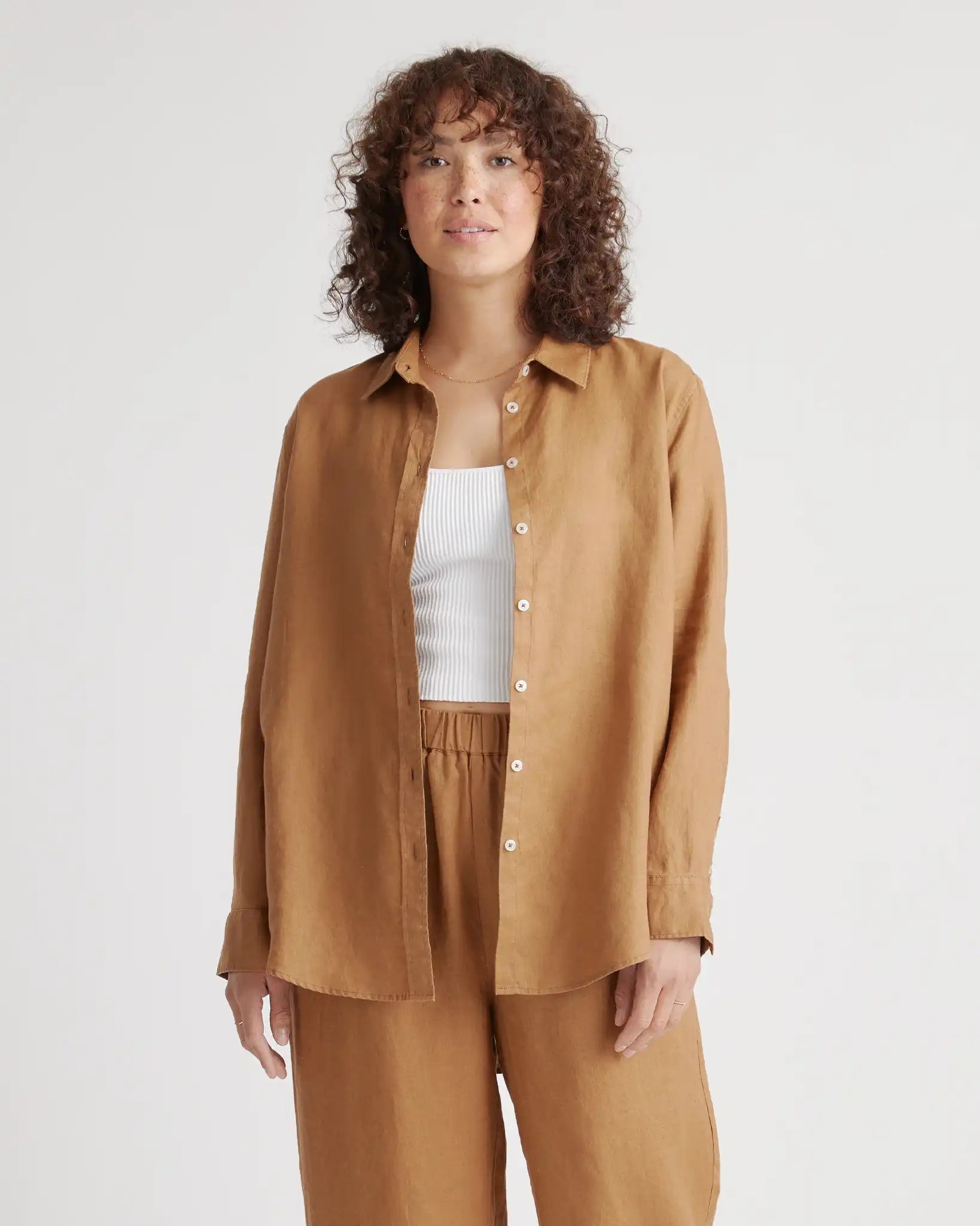 100% European Linen Long Sleeve Shirt