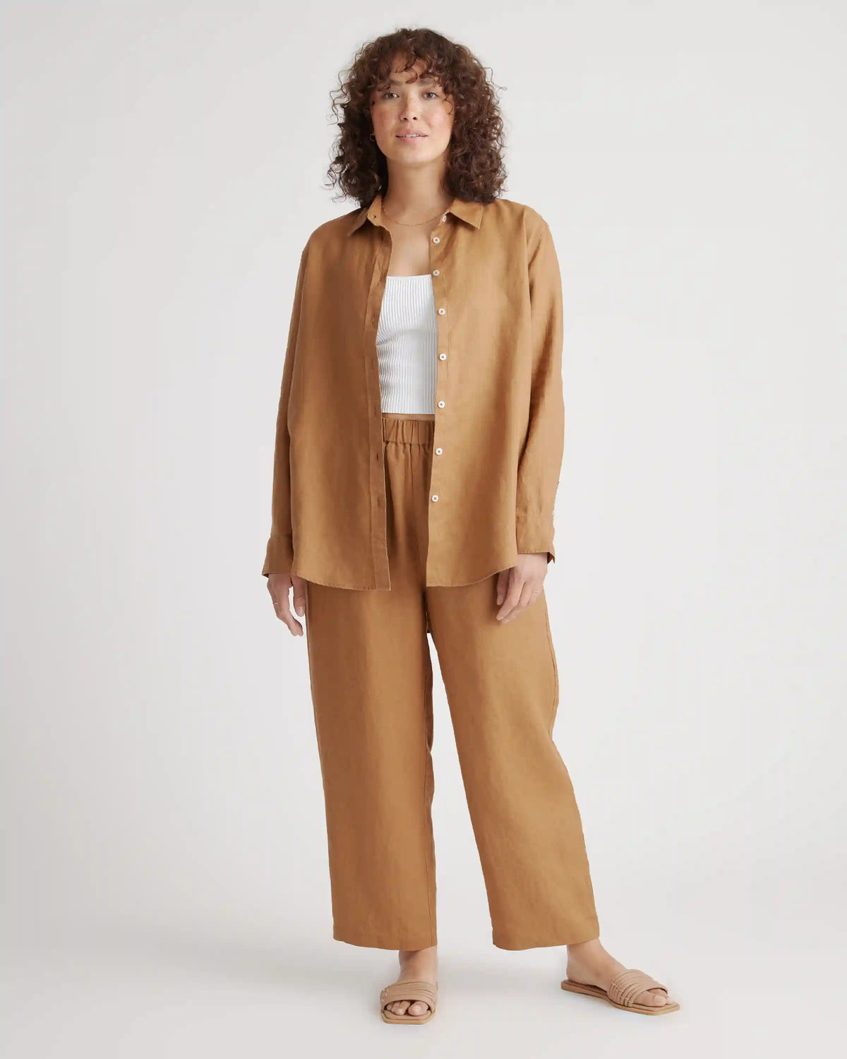 100% European Linen Long Sleeve Shirt
