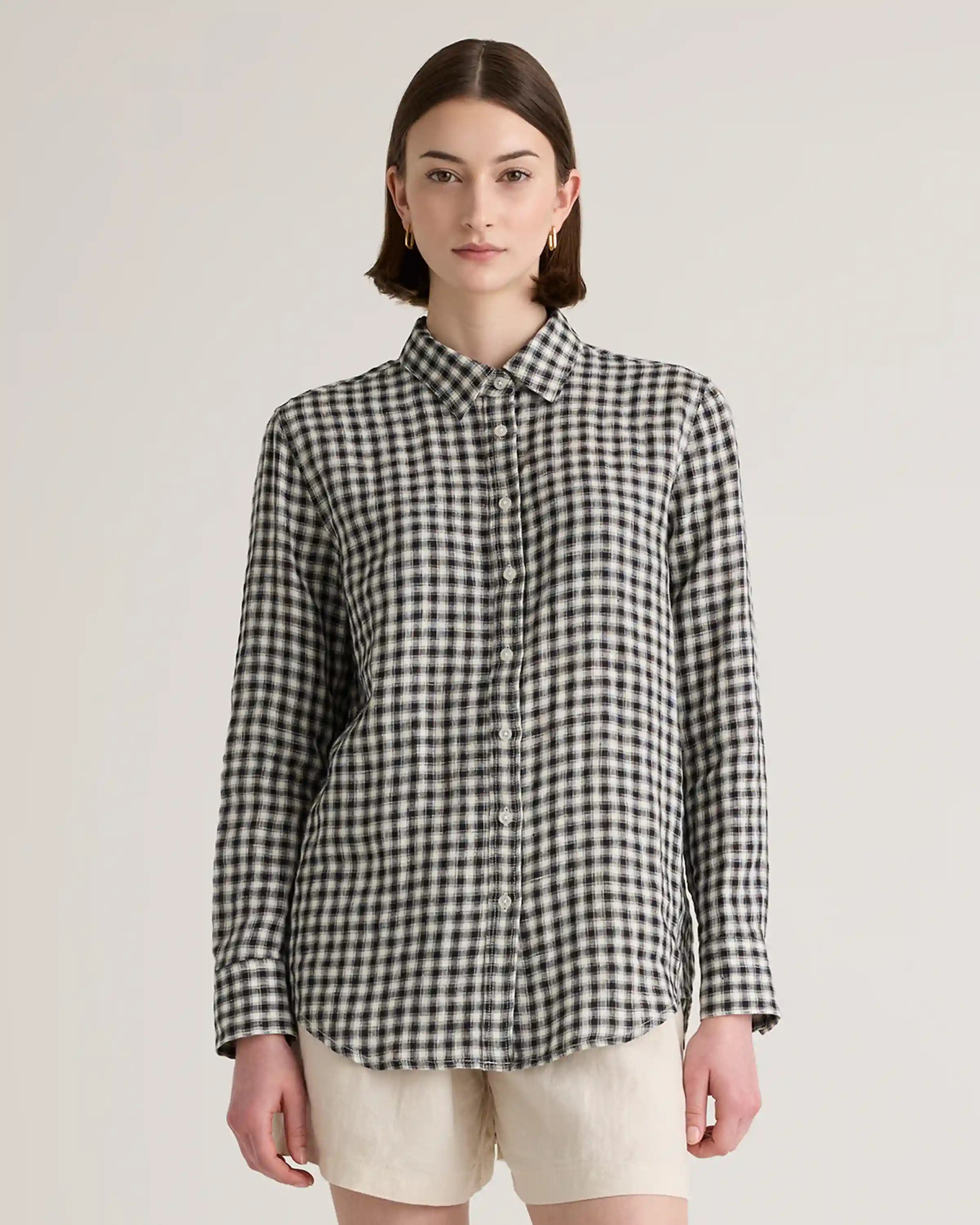 100% European Linen Long Sleeve Shirt