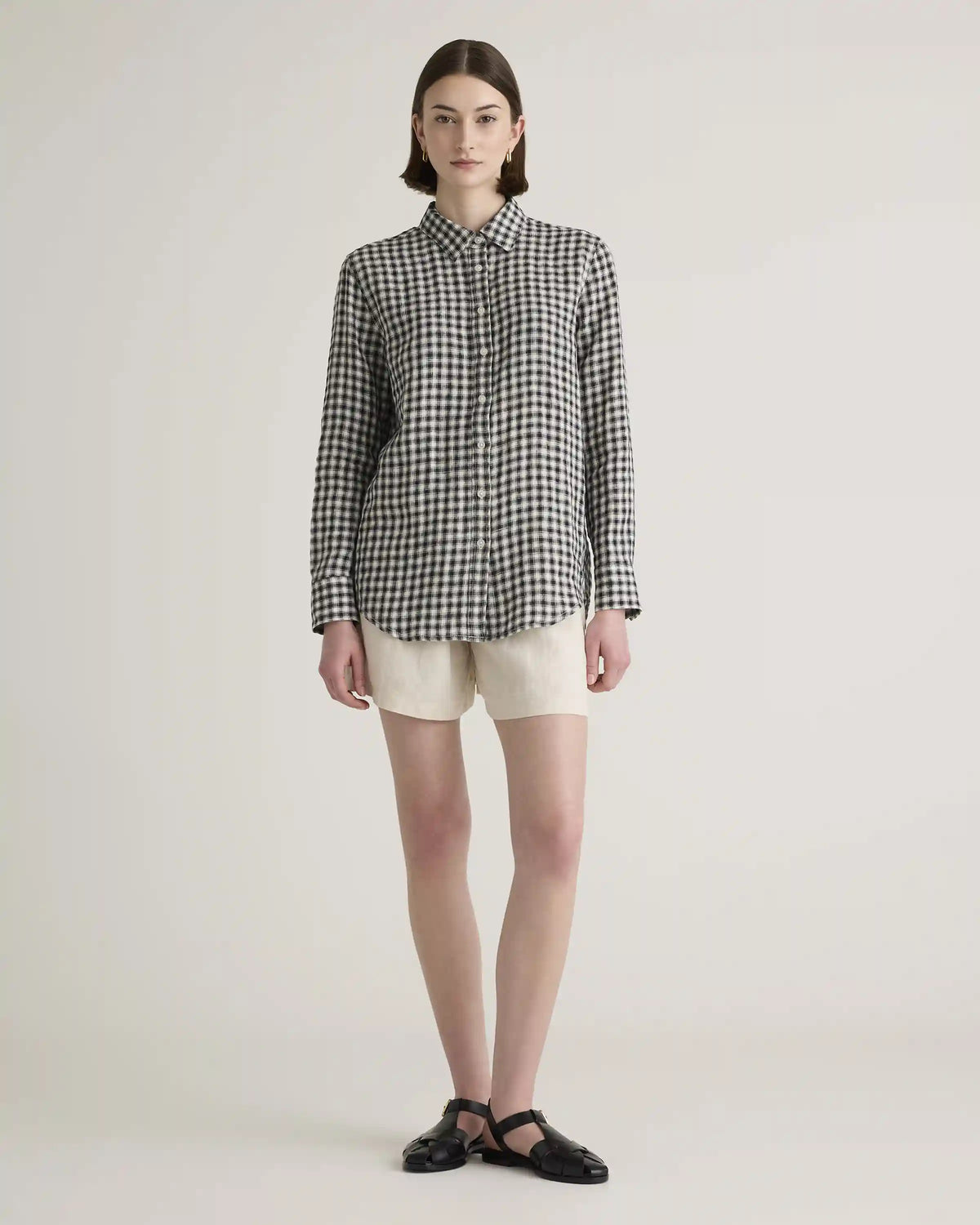 100% European Linen Long Sleeve Shirt