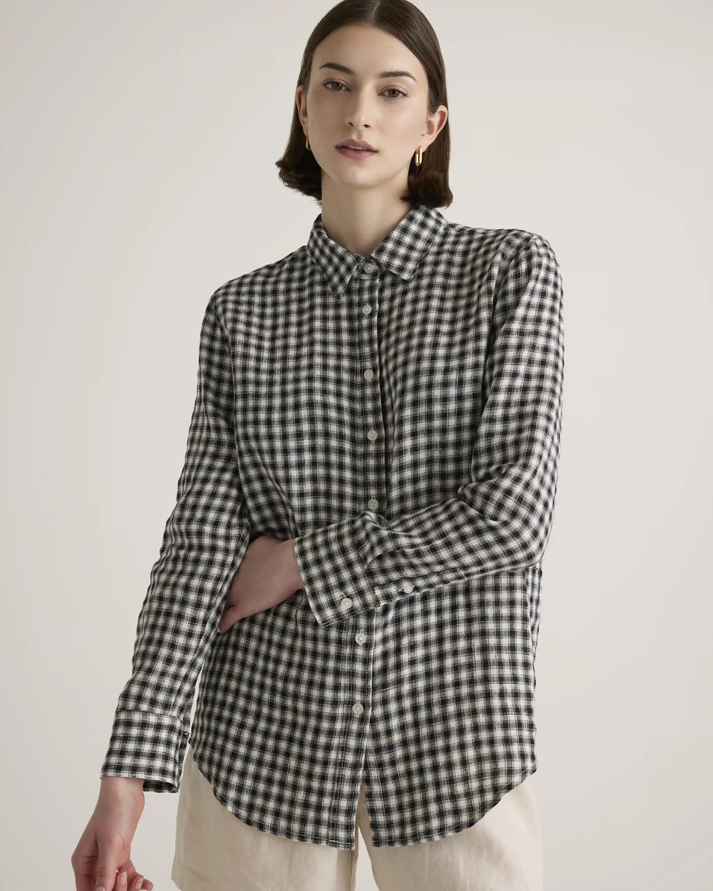 100% European Linen Long Sleeve Shirt
