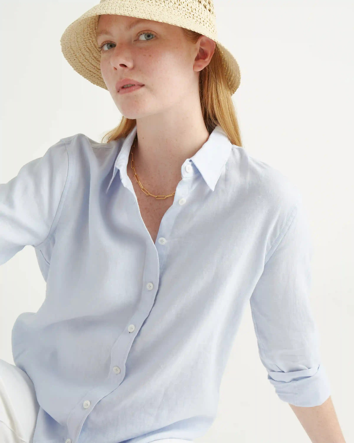 100% European Linen Long Sleeve Shirt