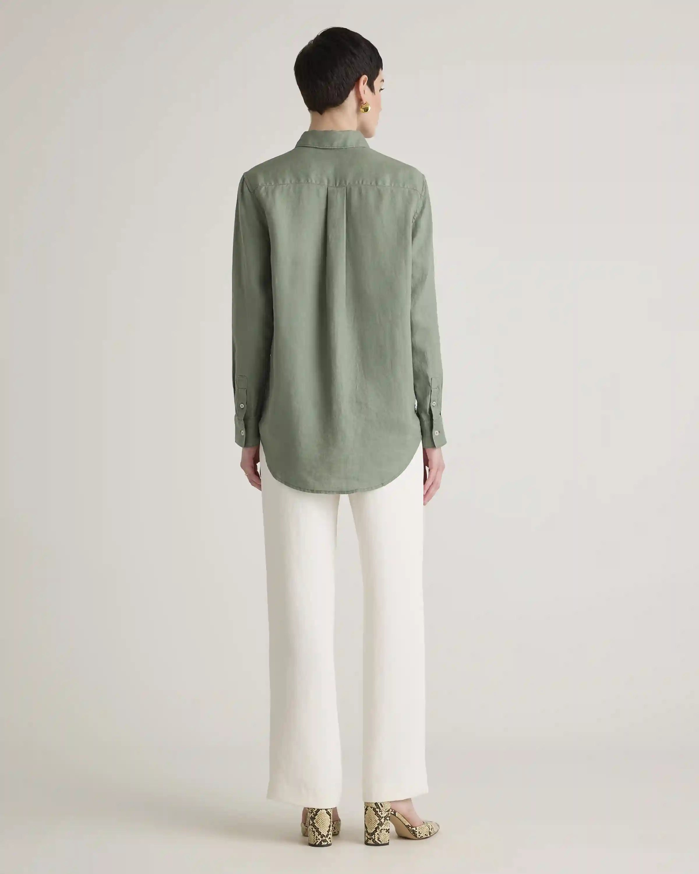 100% European Linen Long Sleeve Shirt