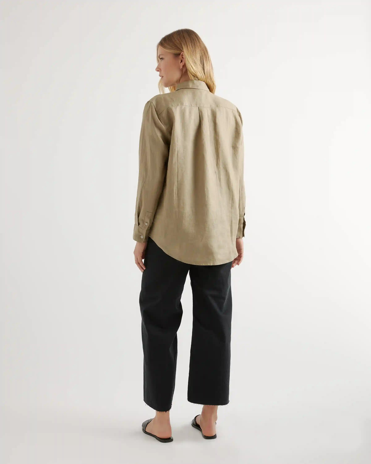 100% European Linen Long Sleeve Shirt