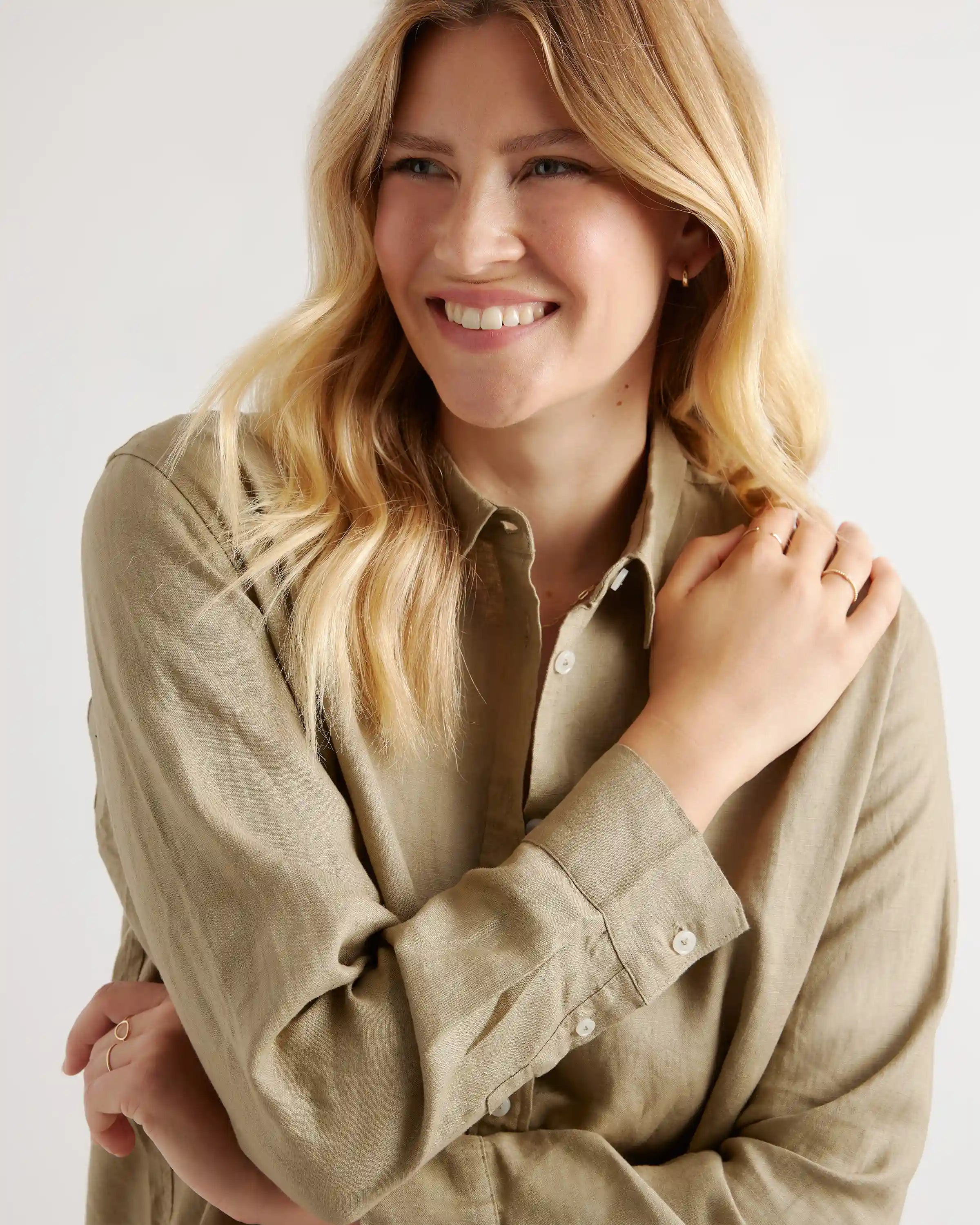100% European Linen Long Sleeve Shirt