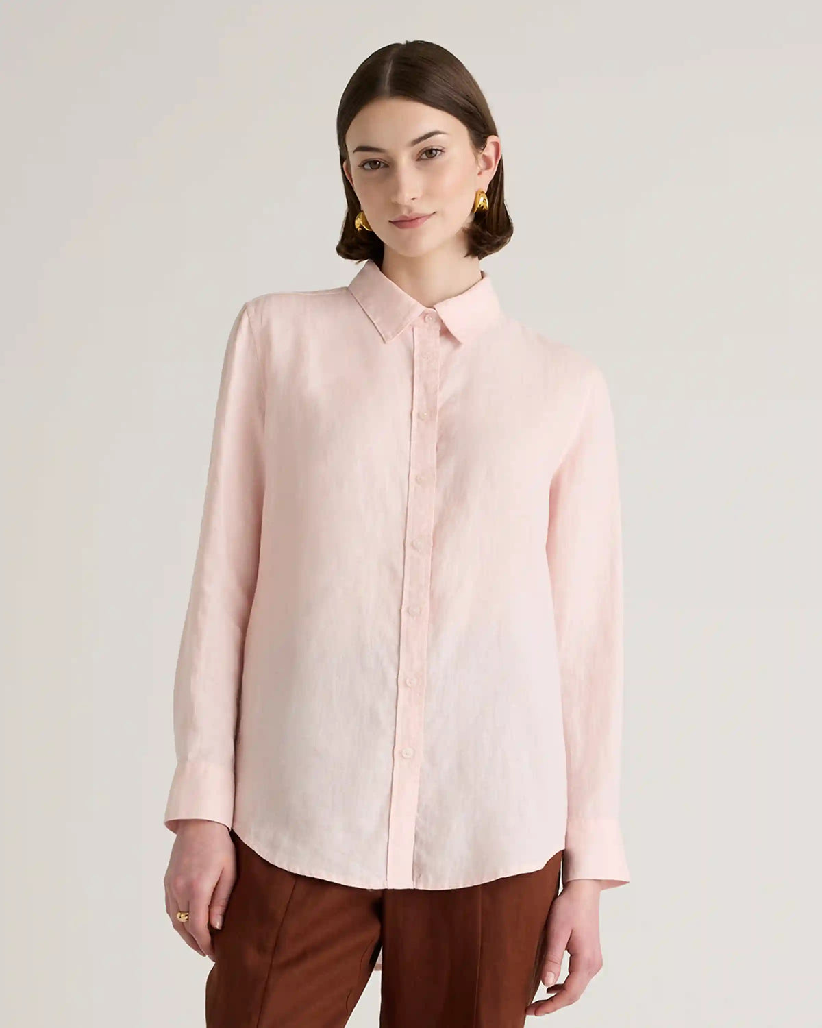 100% European Linen Long Sleeve Shirt