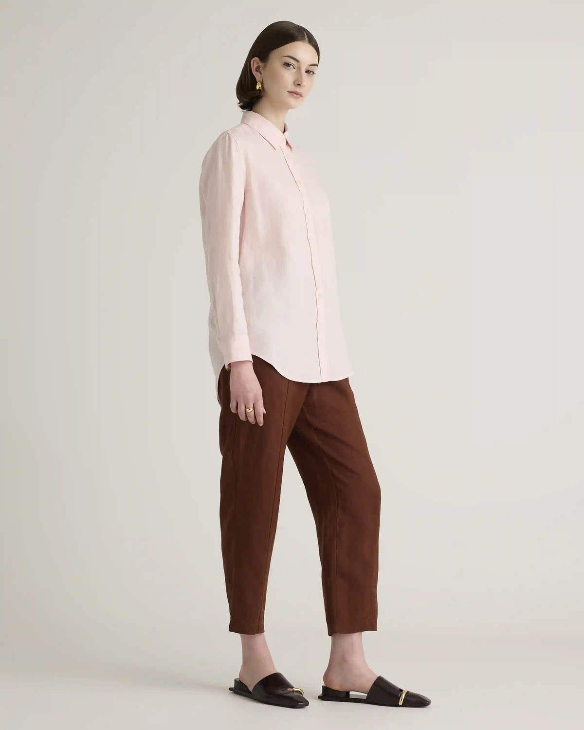 100% European Linen Long Sleeve Shirt