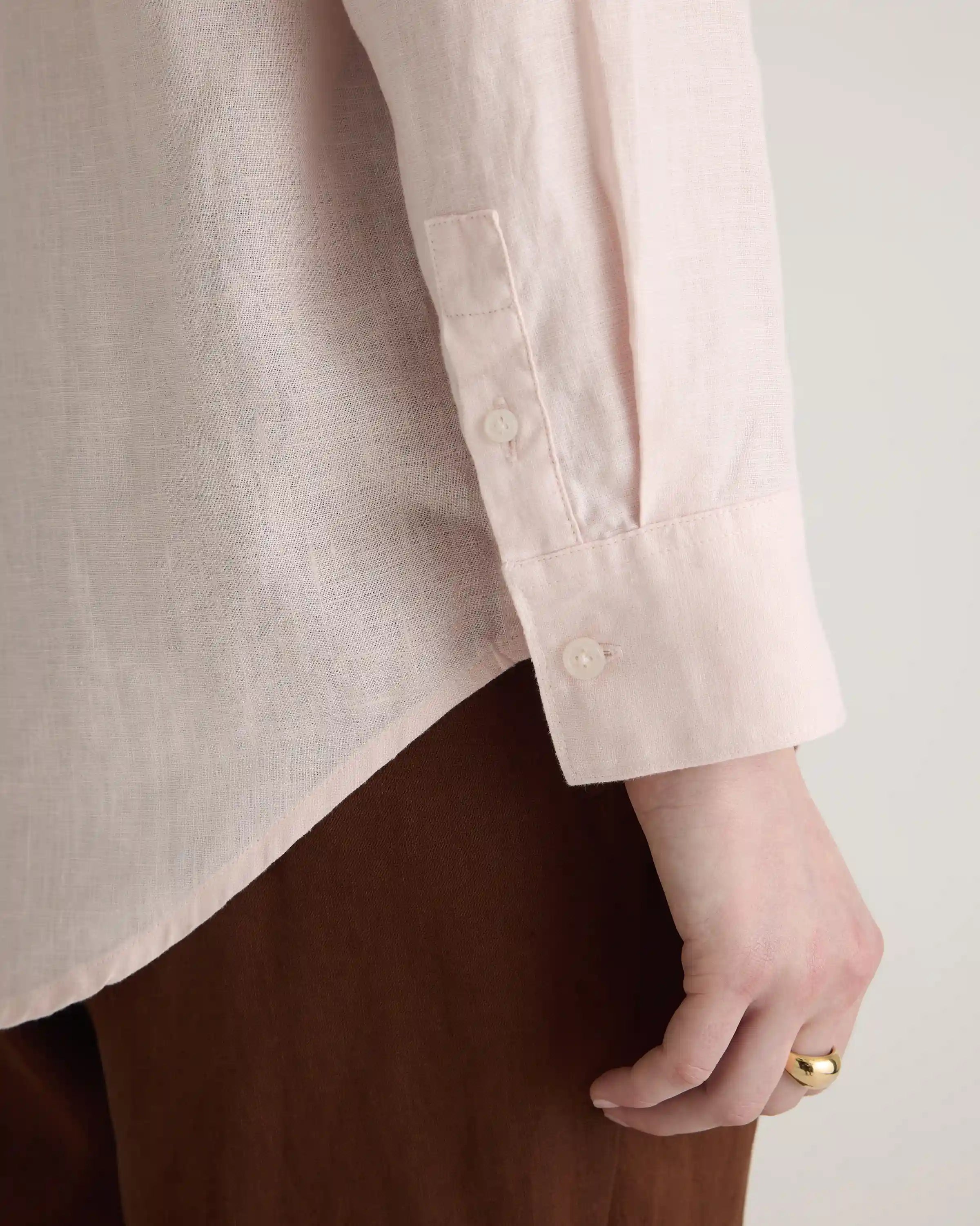 100% European Linen Long Sleeve Shirt