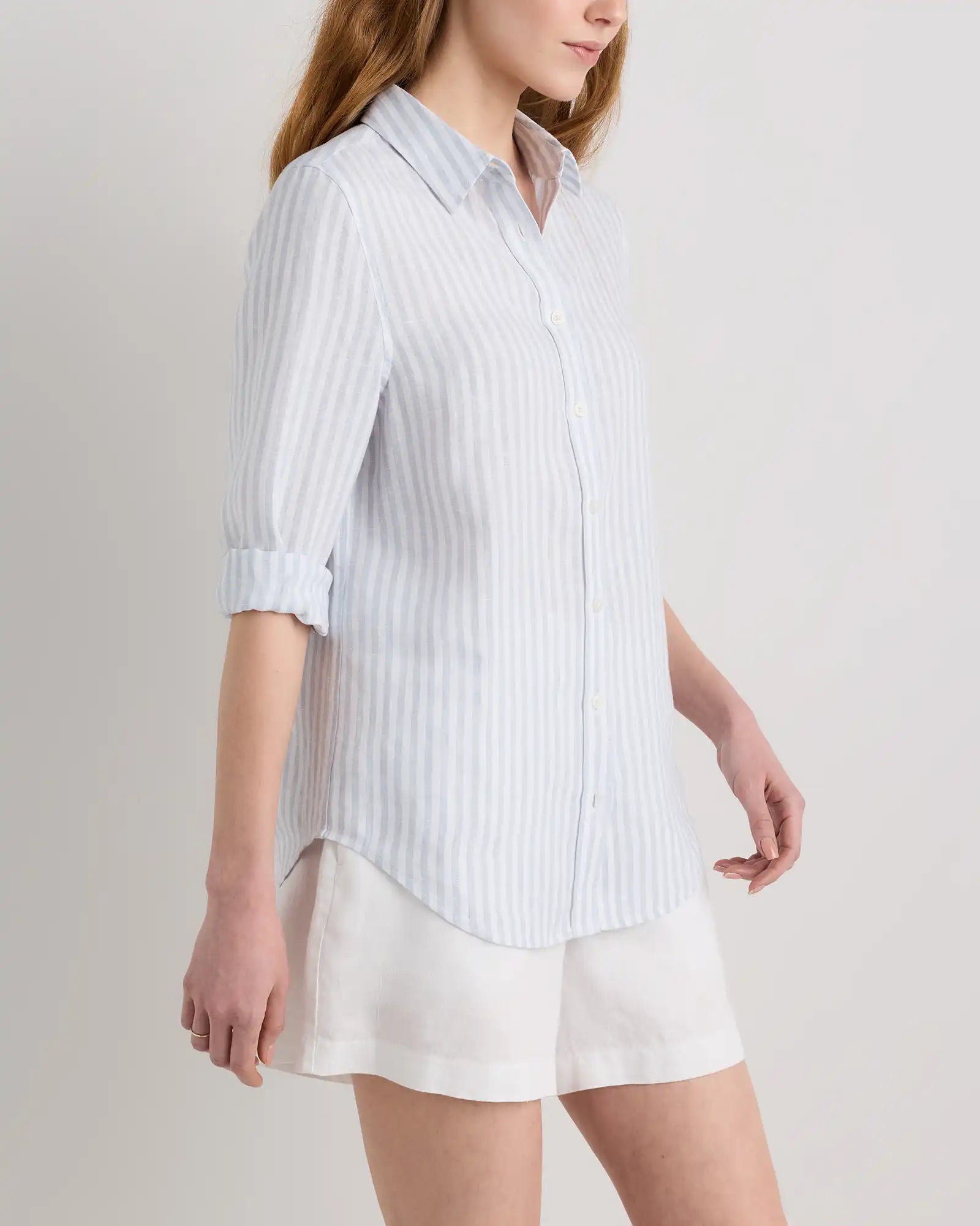 100% European Linen Long Sleeve Shirt