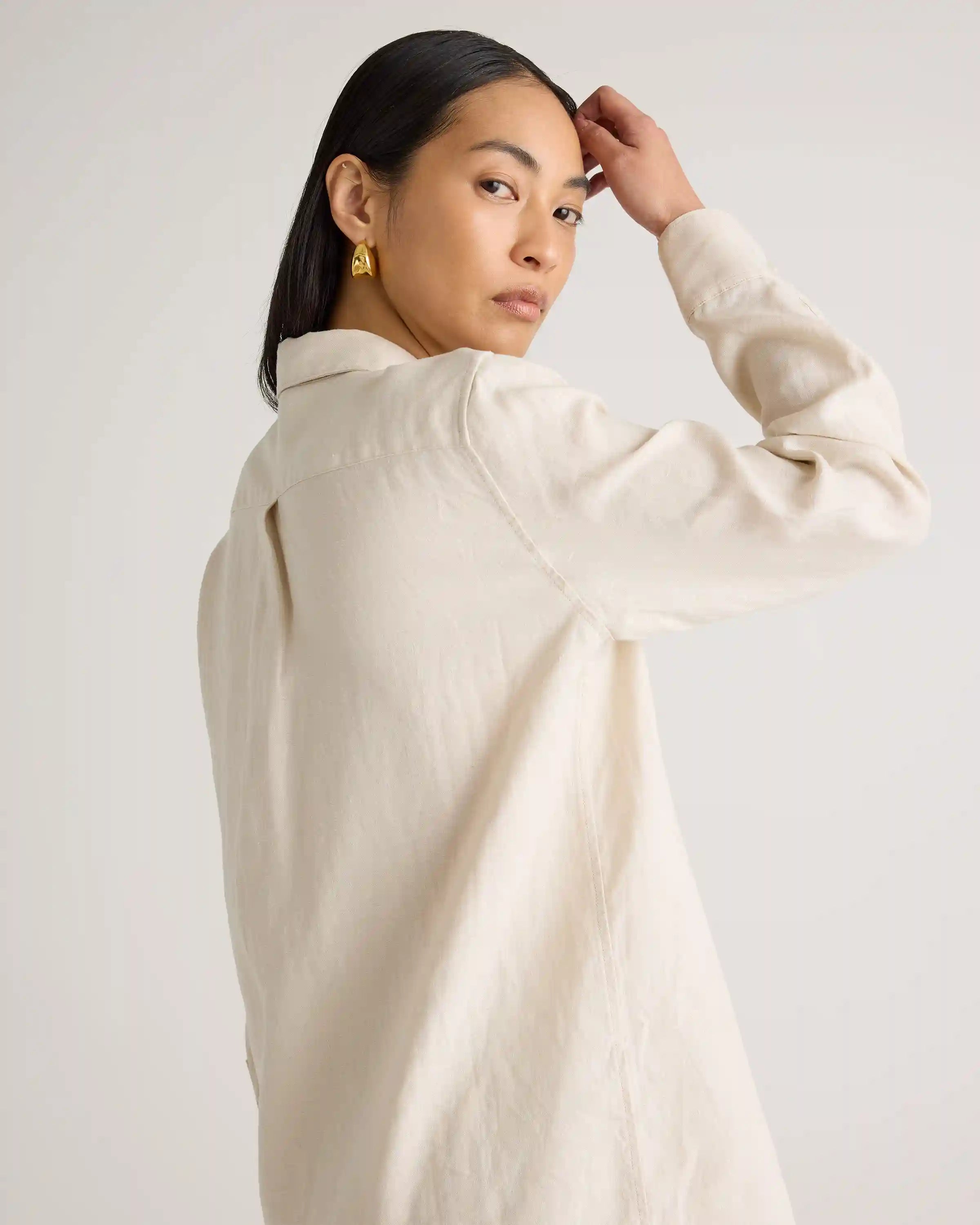 100% European Linen Long Sleeve Shirt