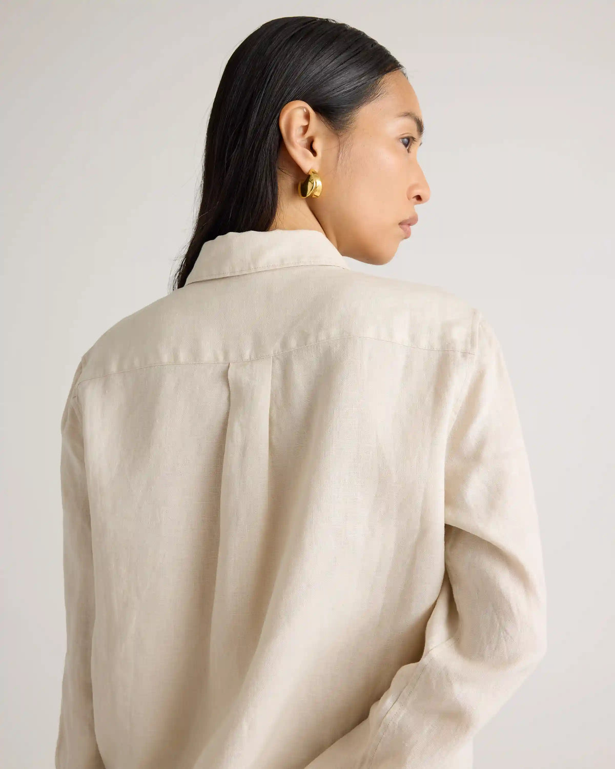 100% European Linen Long Sleeve Shirt