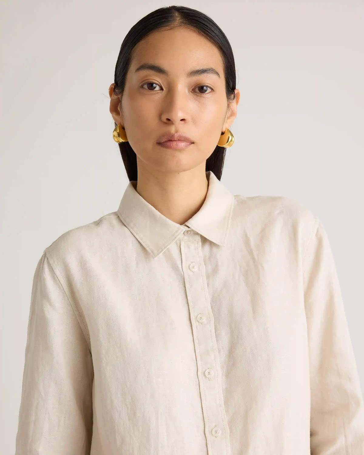 100% European Linen Long Sleeve Shirt