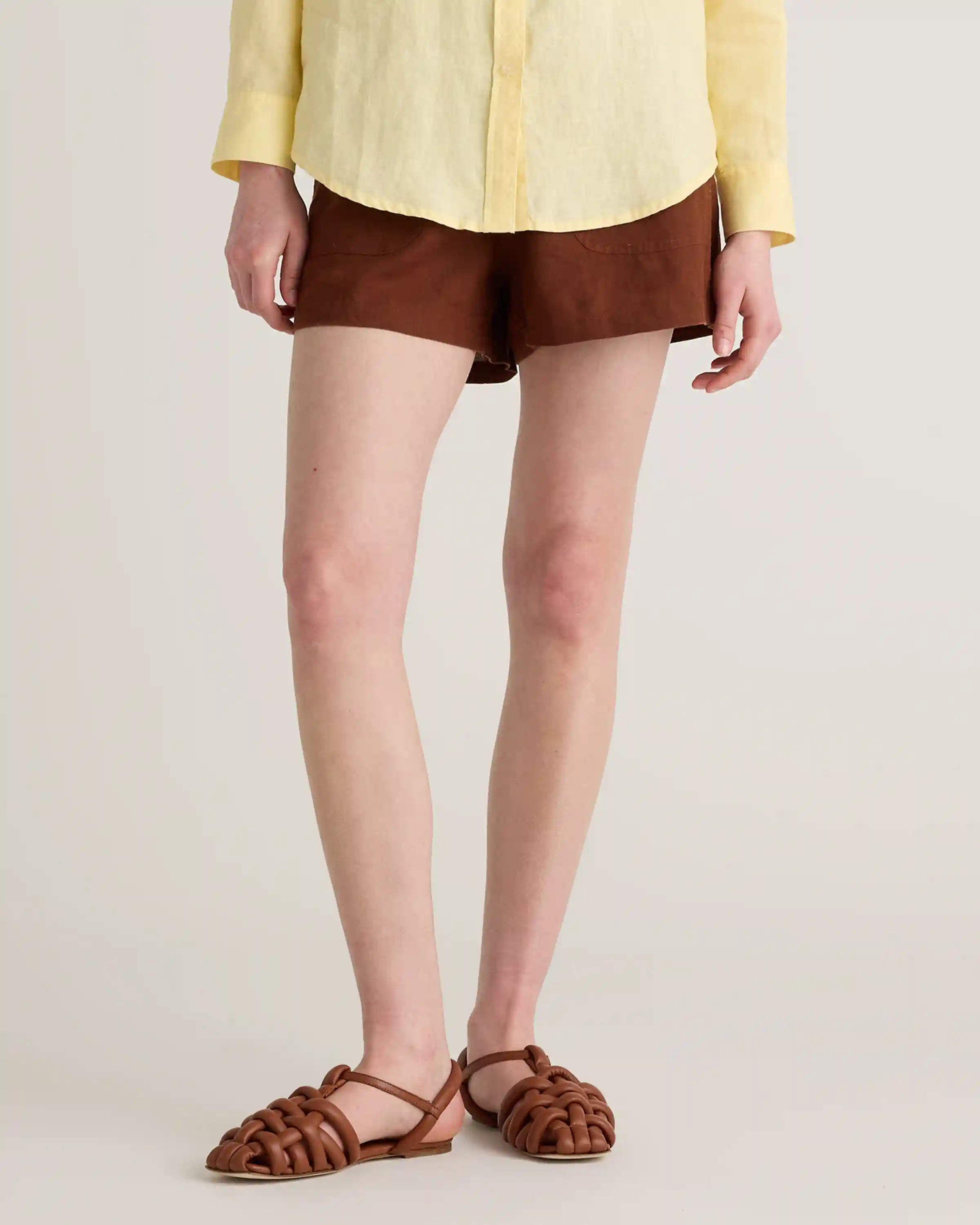 100% European Linen Shorts