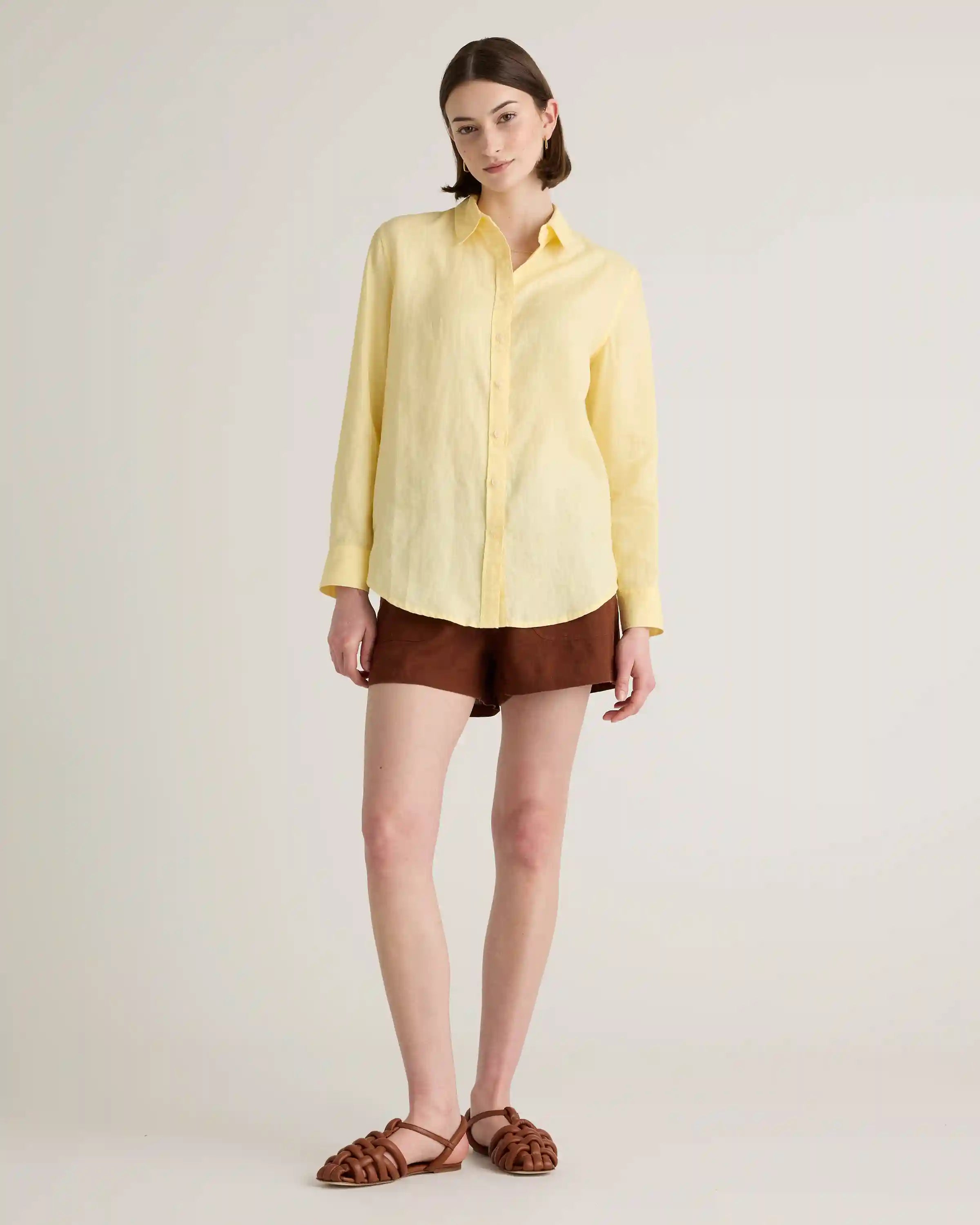 100% European Linen Shorts