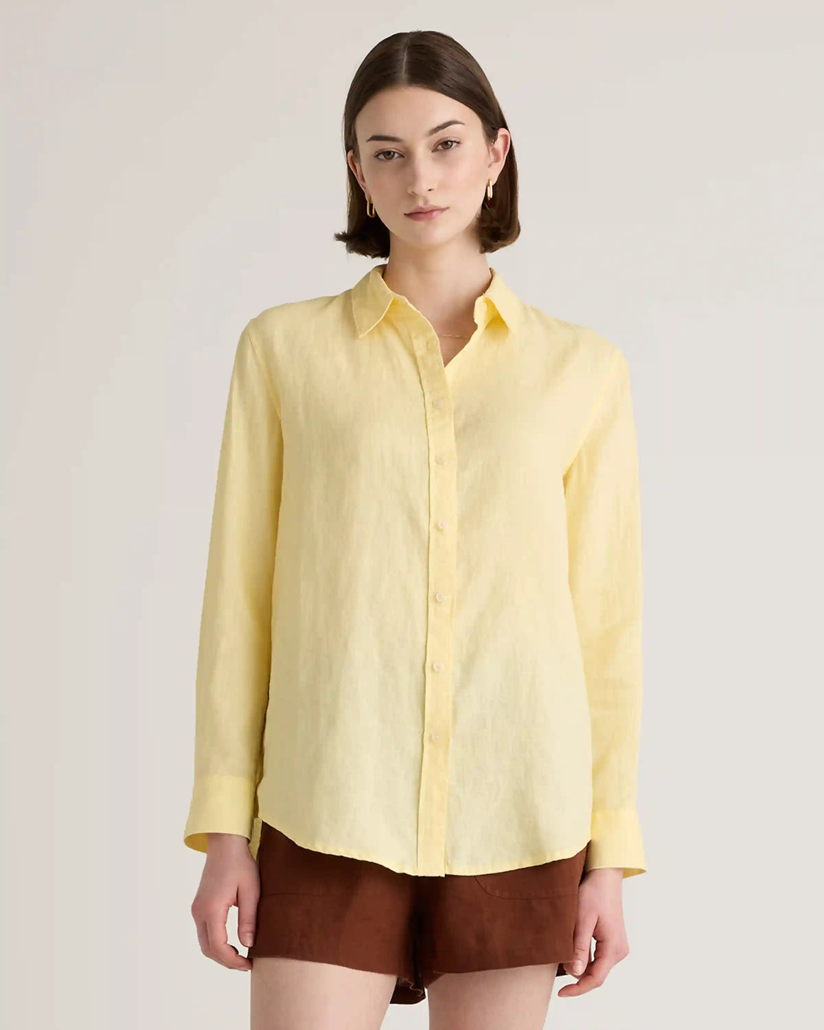 100% European Linen Long Sleeve Shirt