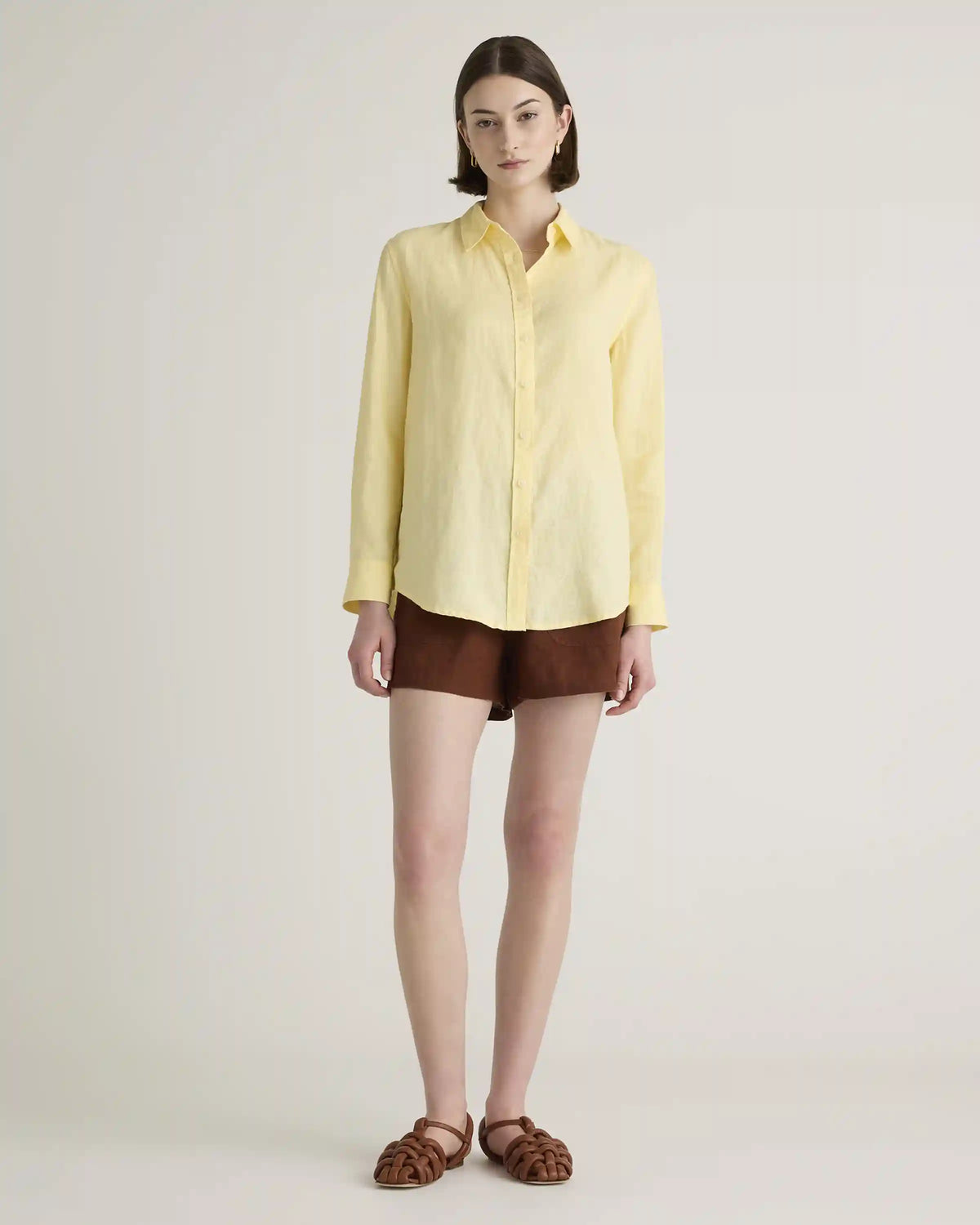 100% European Linen Long Sleeve Shirt