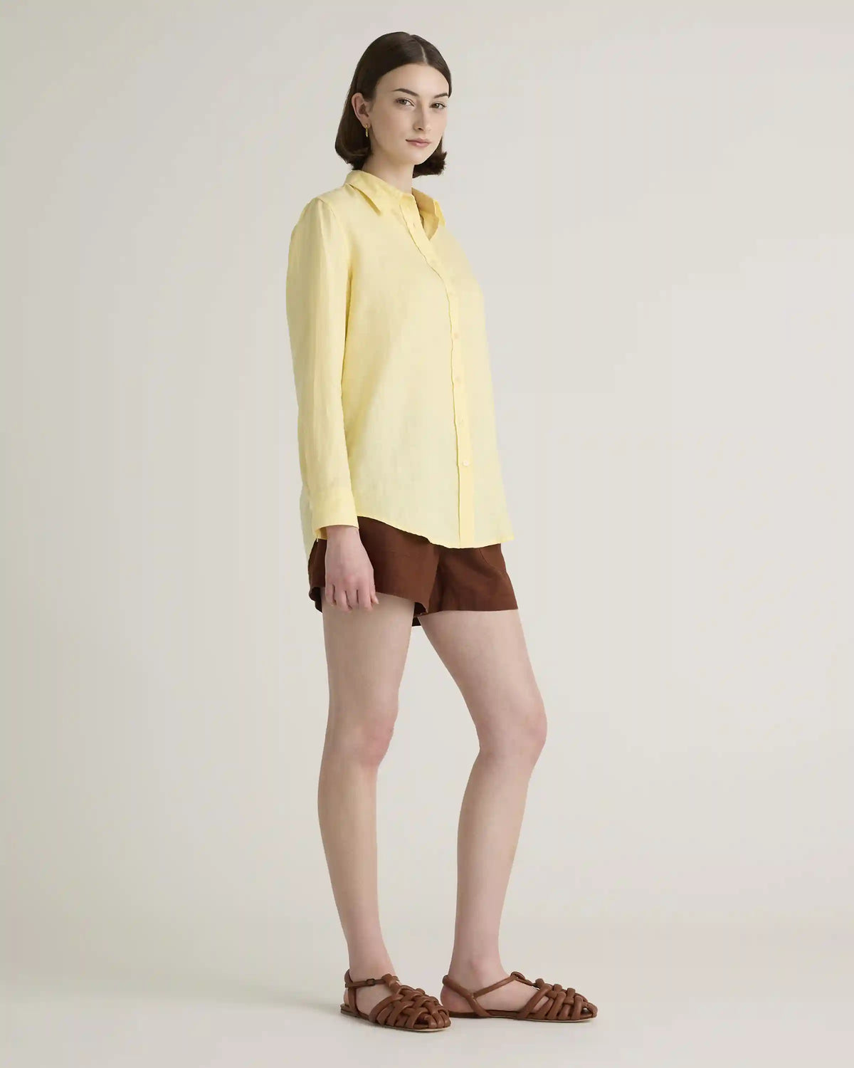 100% European Linen Long Sleeve Shirt