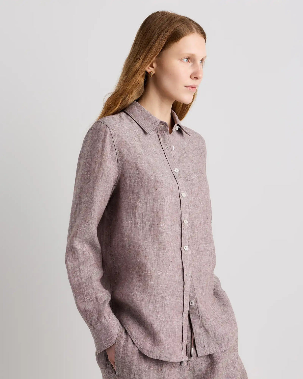 100% European Linen Long Sleeve Shirt