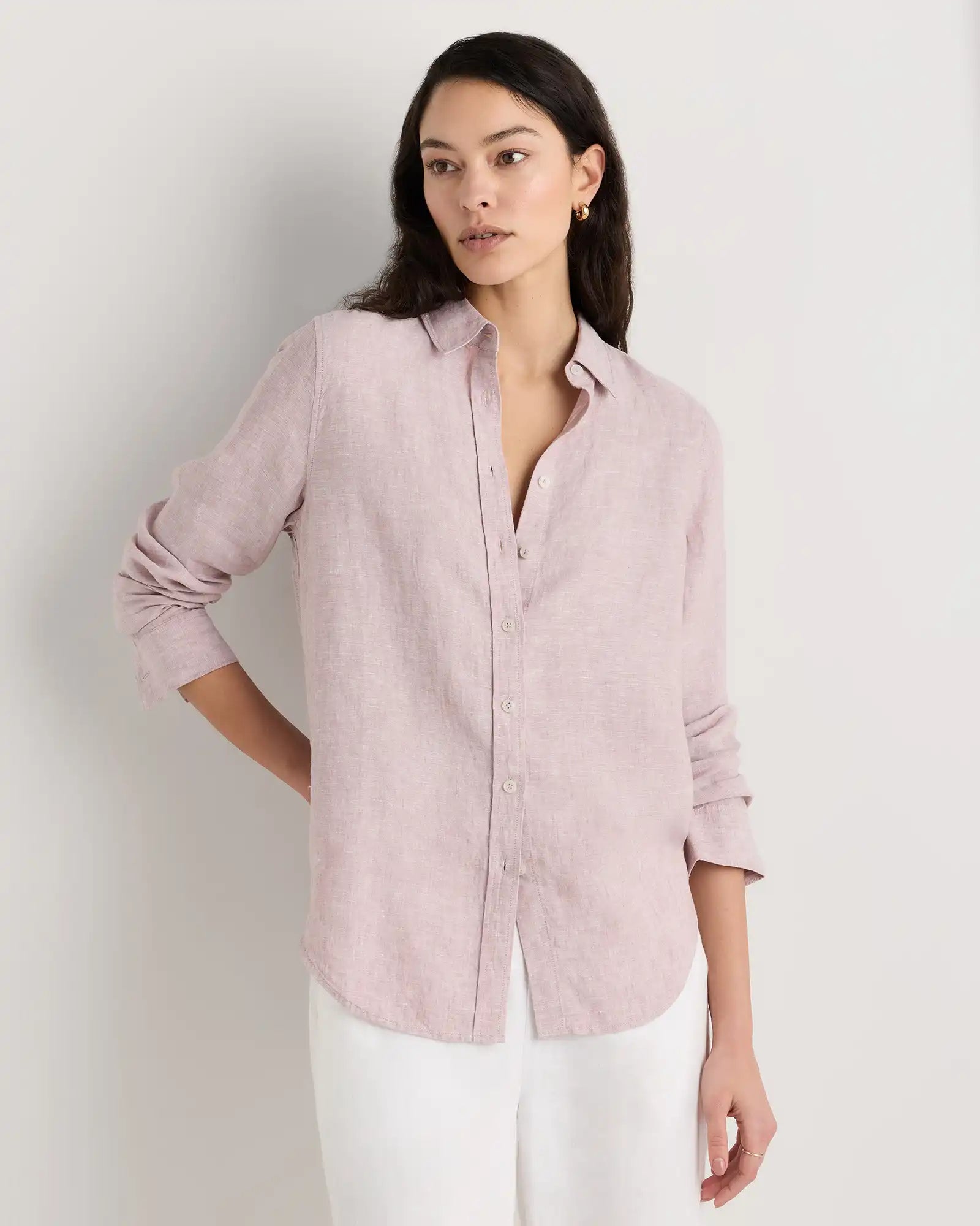 100% European Linen Long Sleeve Shirt