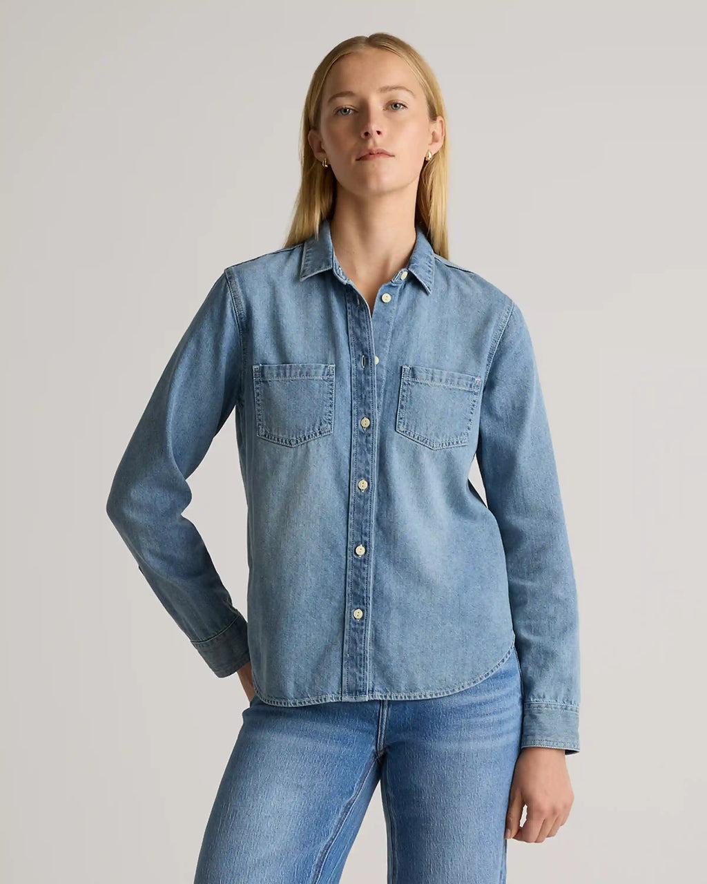 Distressed Denim Shirt