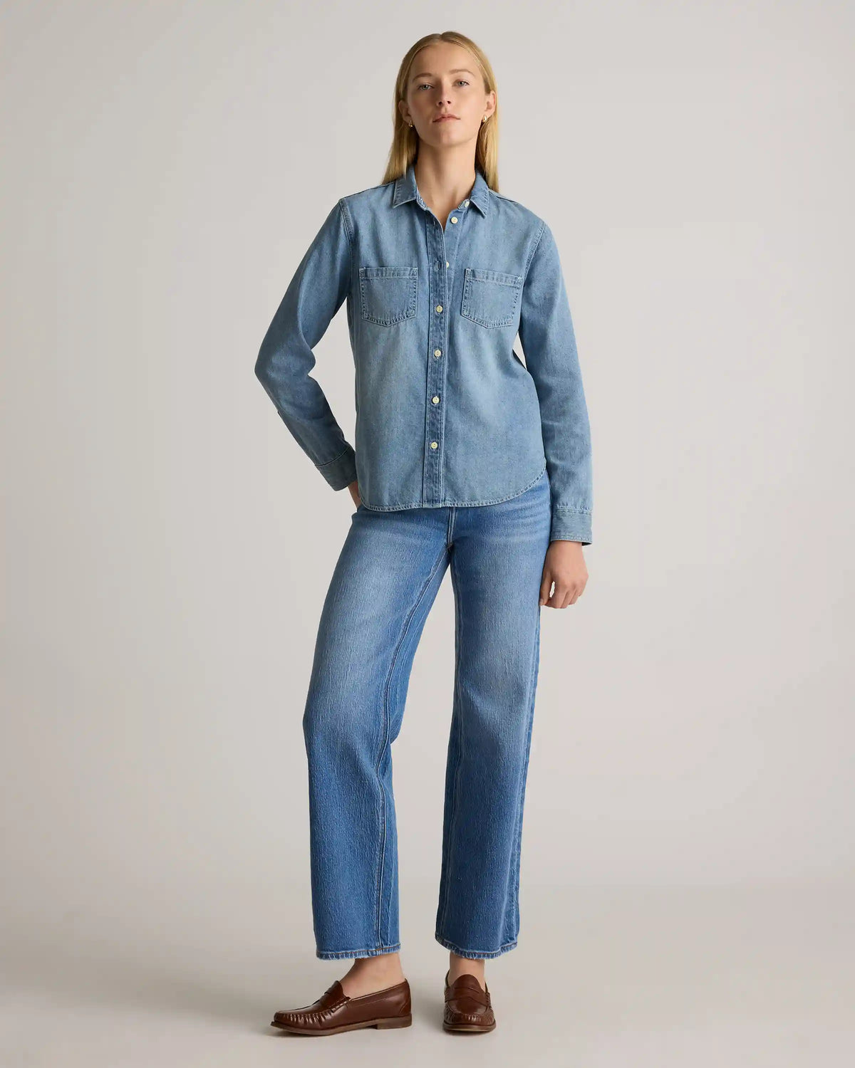 Distressed Denim Shirt