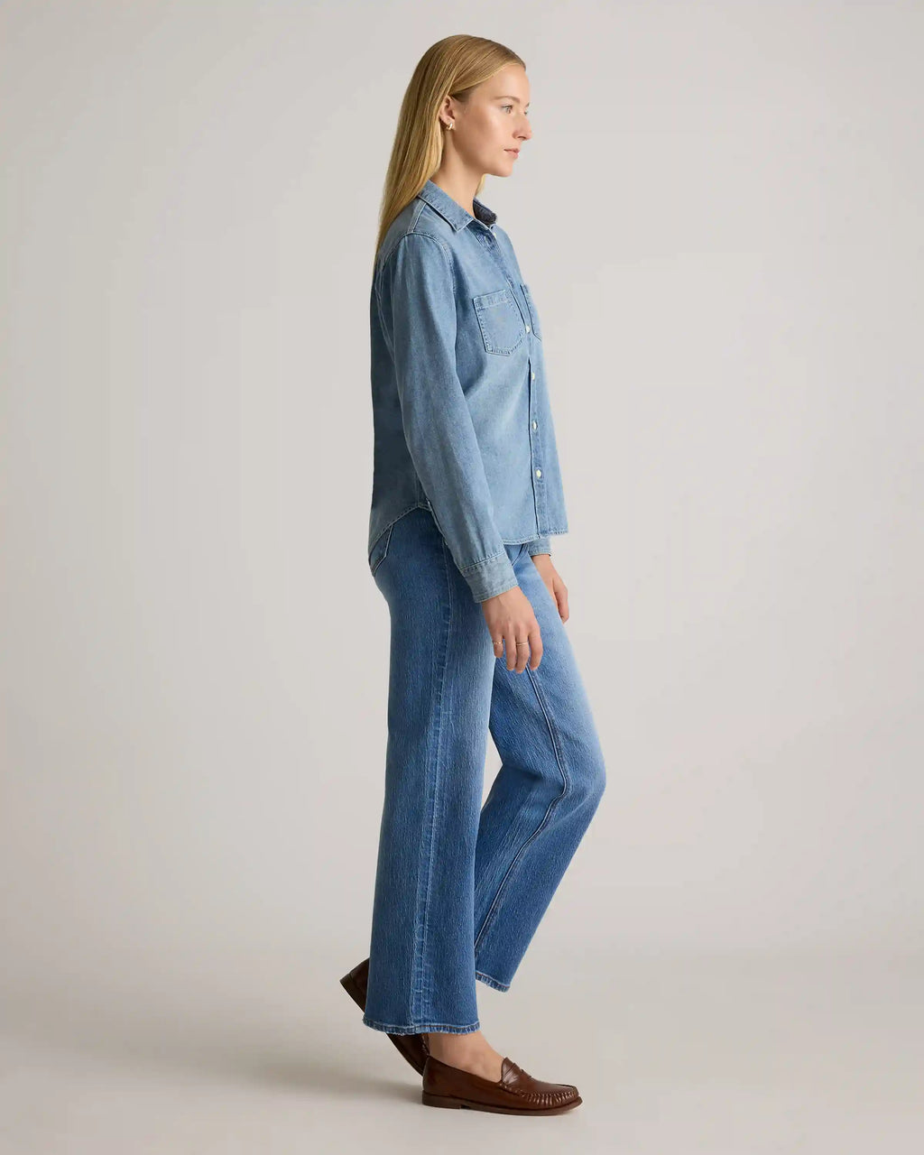 Distressed Denim Shirt