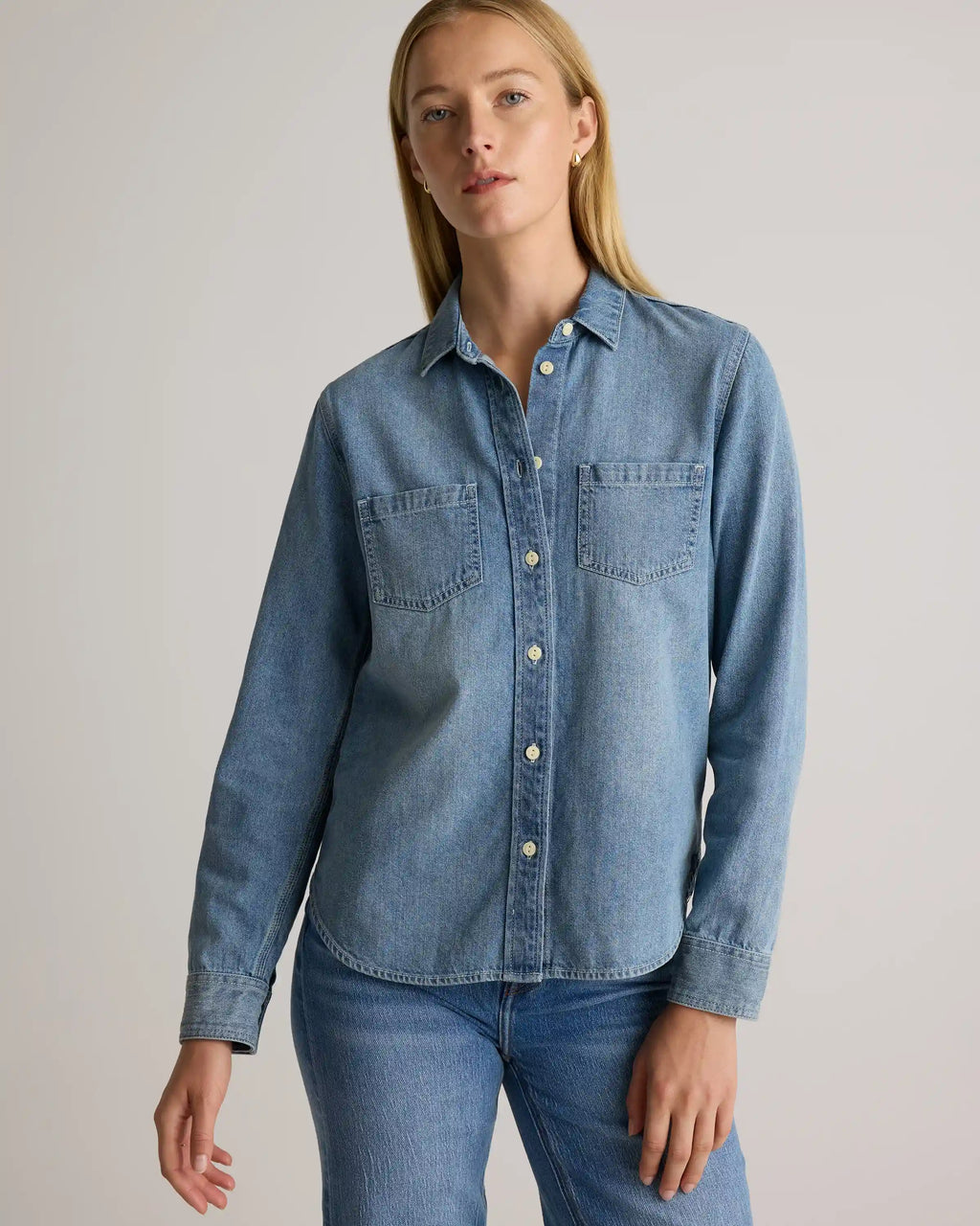 Distressed Denim Shirt