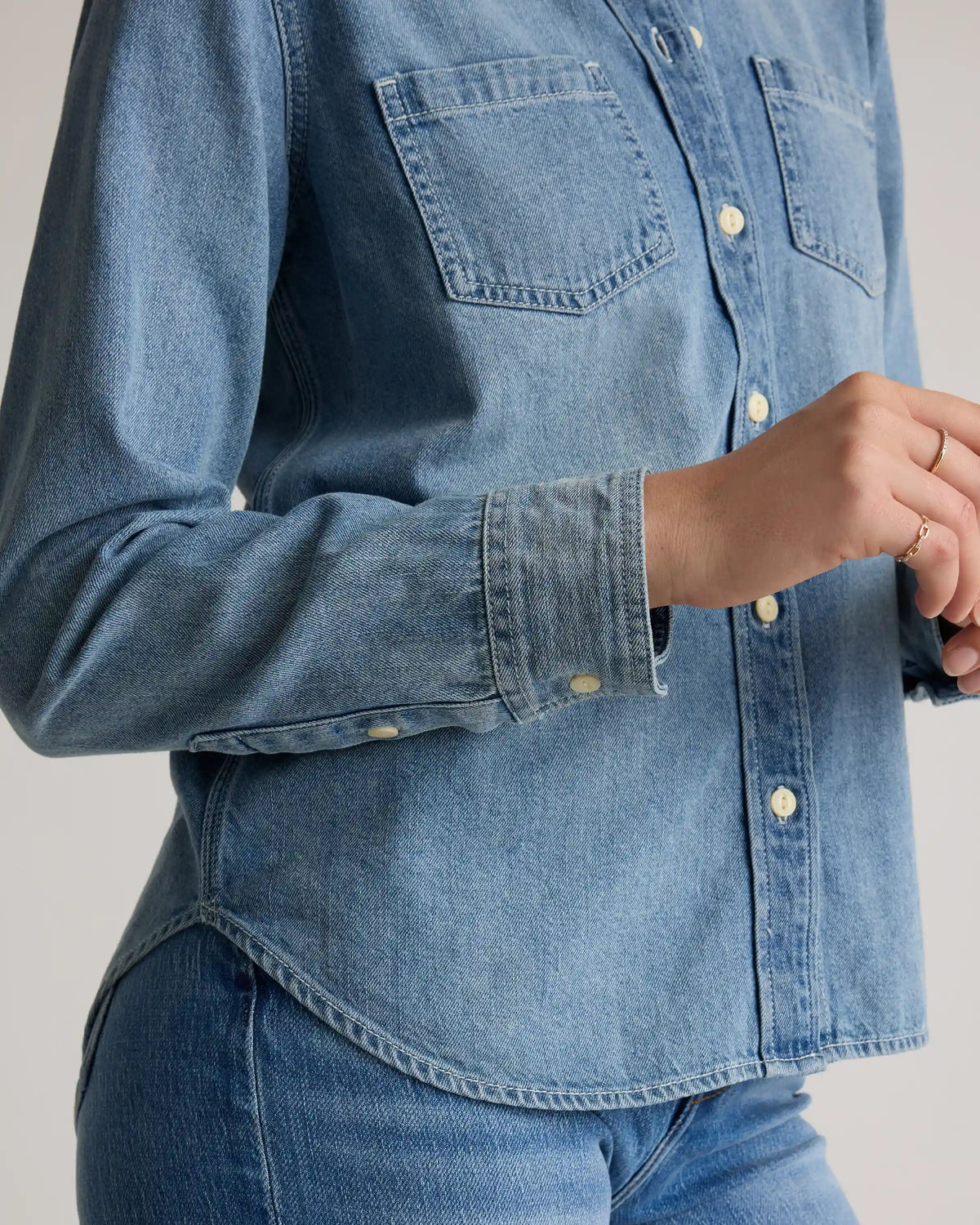 Distressed Denim Shirt