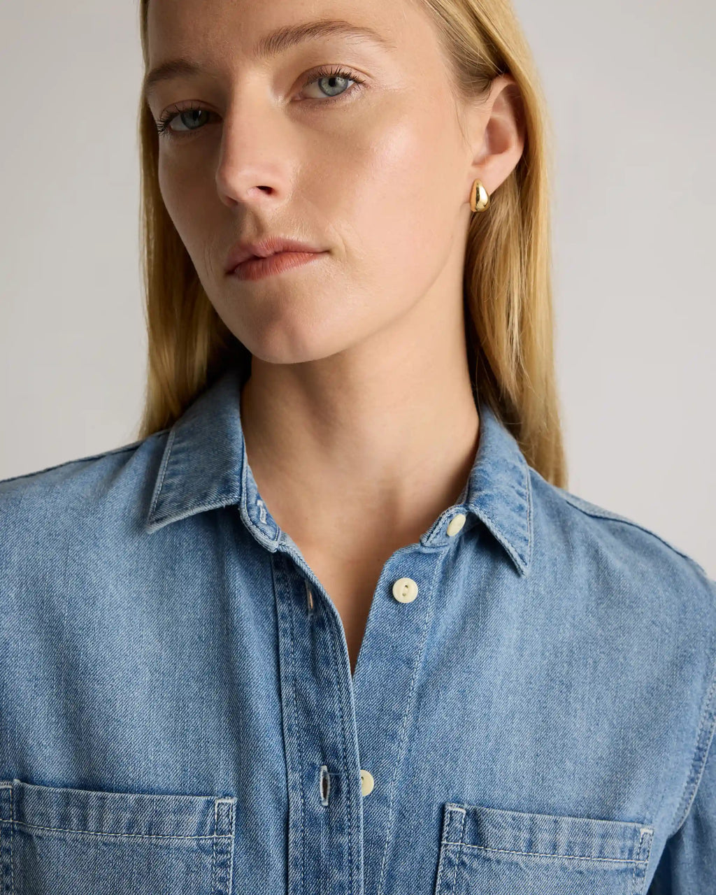 Distressed Denim Shirt