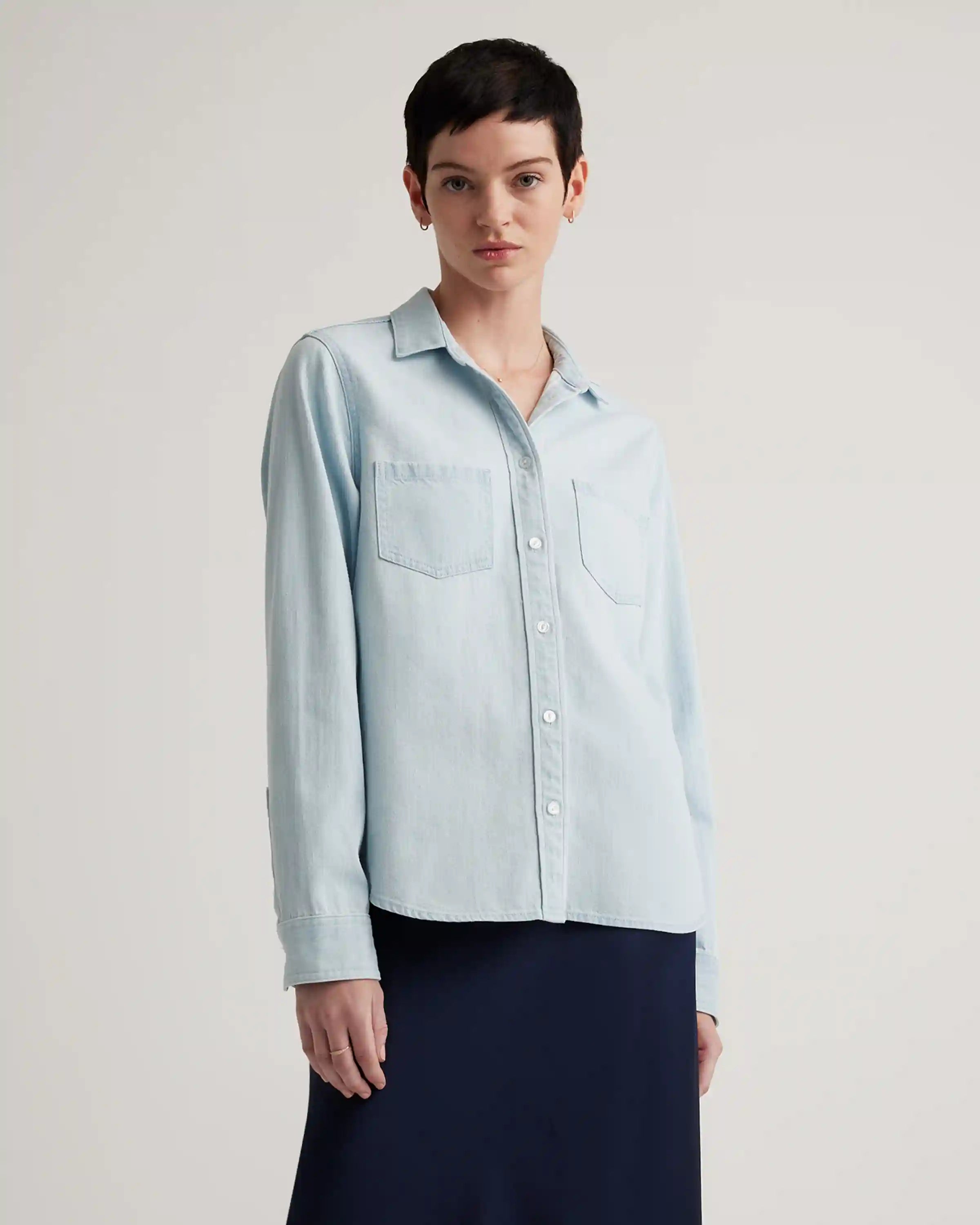 Distressed Denim Shirt