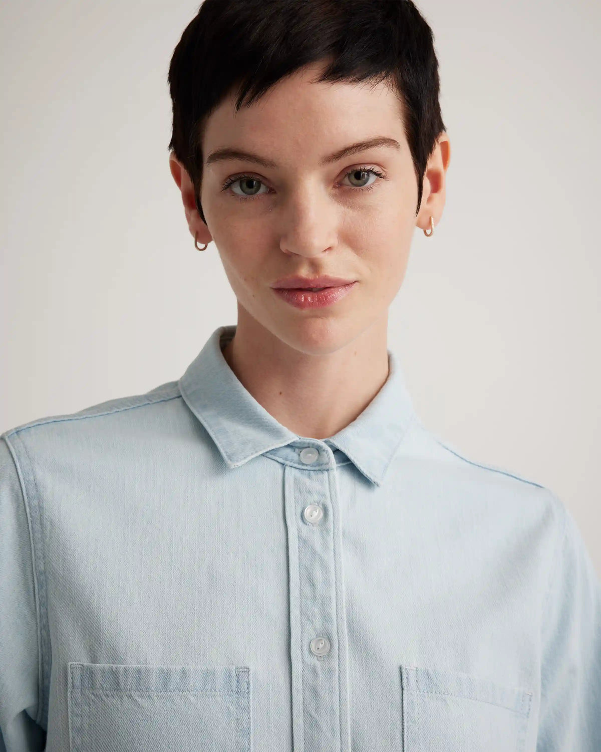 Distressed Denim Shirt