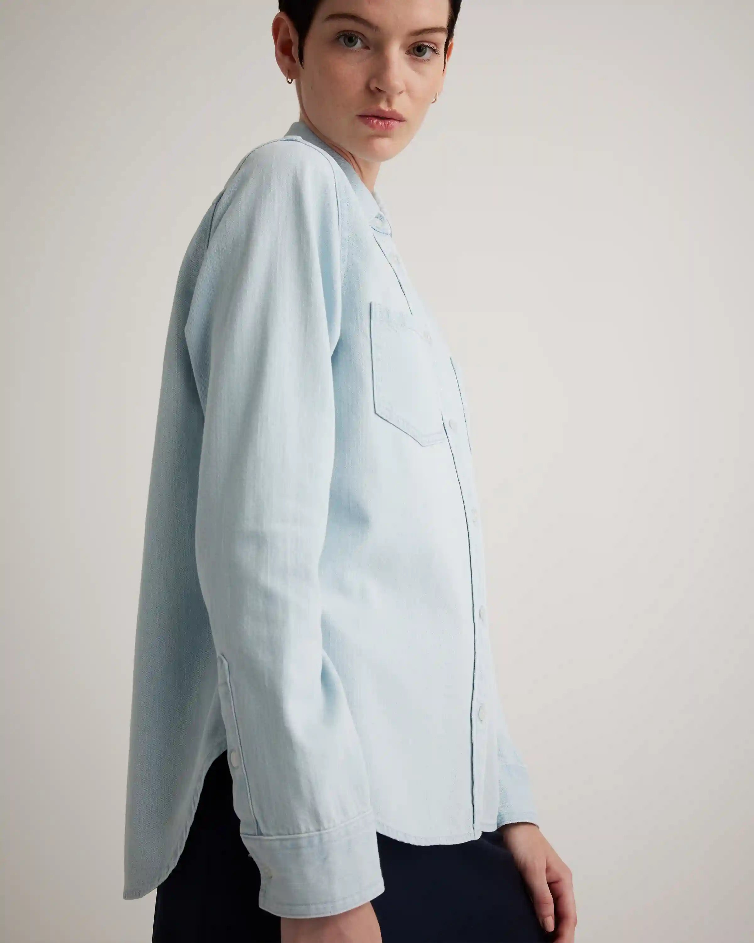 Distressed Denim Shirt