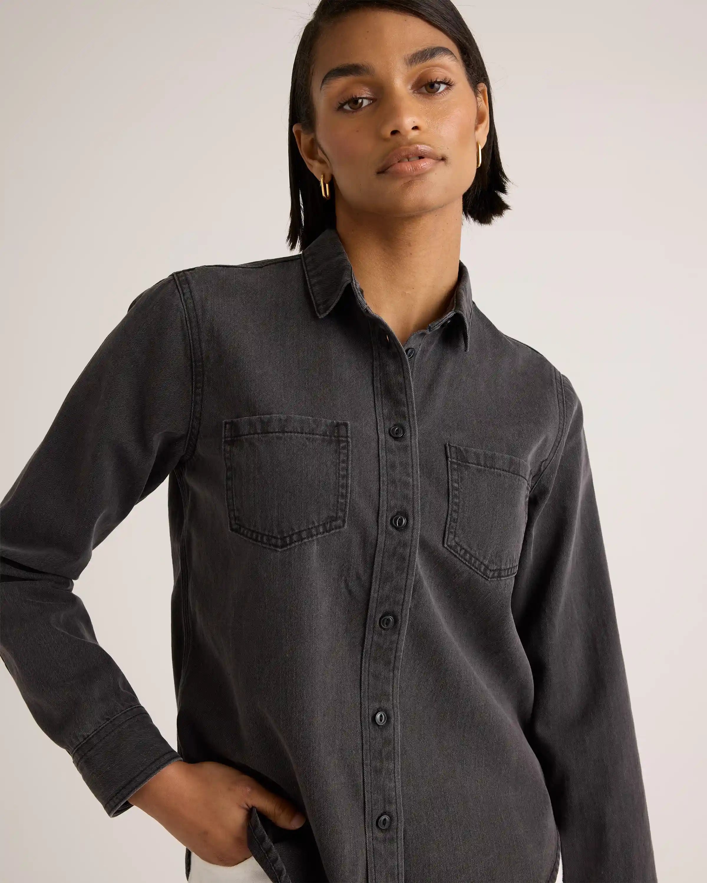 Distressed Denim Shirt