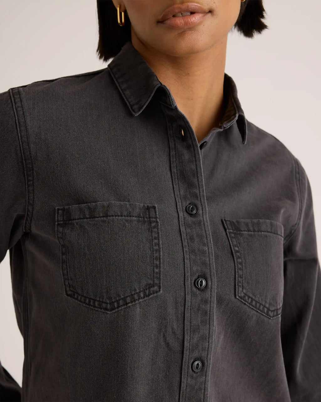 Distressed Denim Shirt