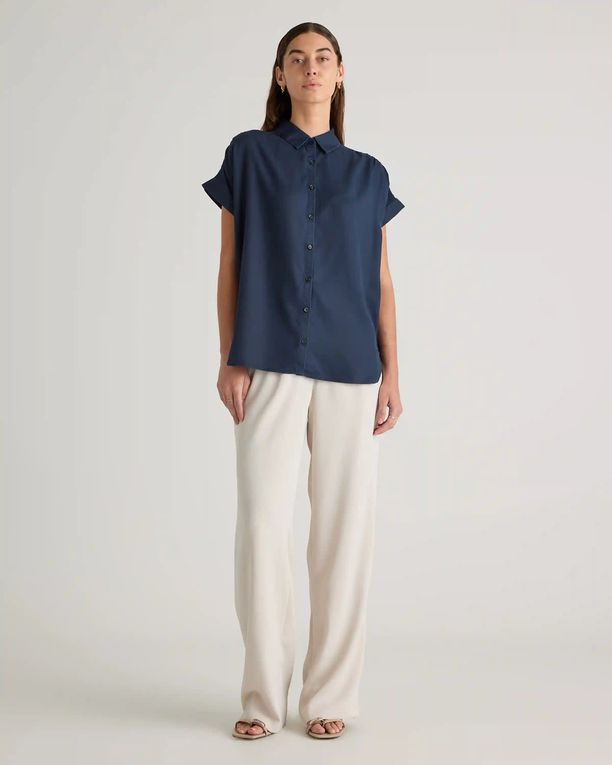 Vintage Wash Tencel Camp Shirt