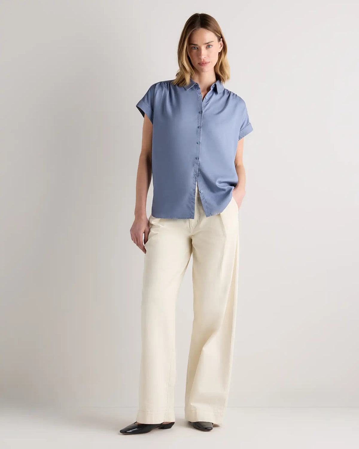 Vintage Wash Tencel Camp Shirt