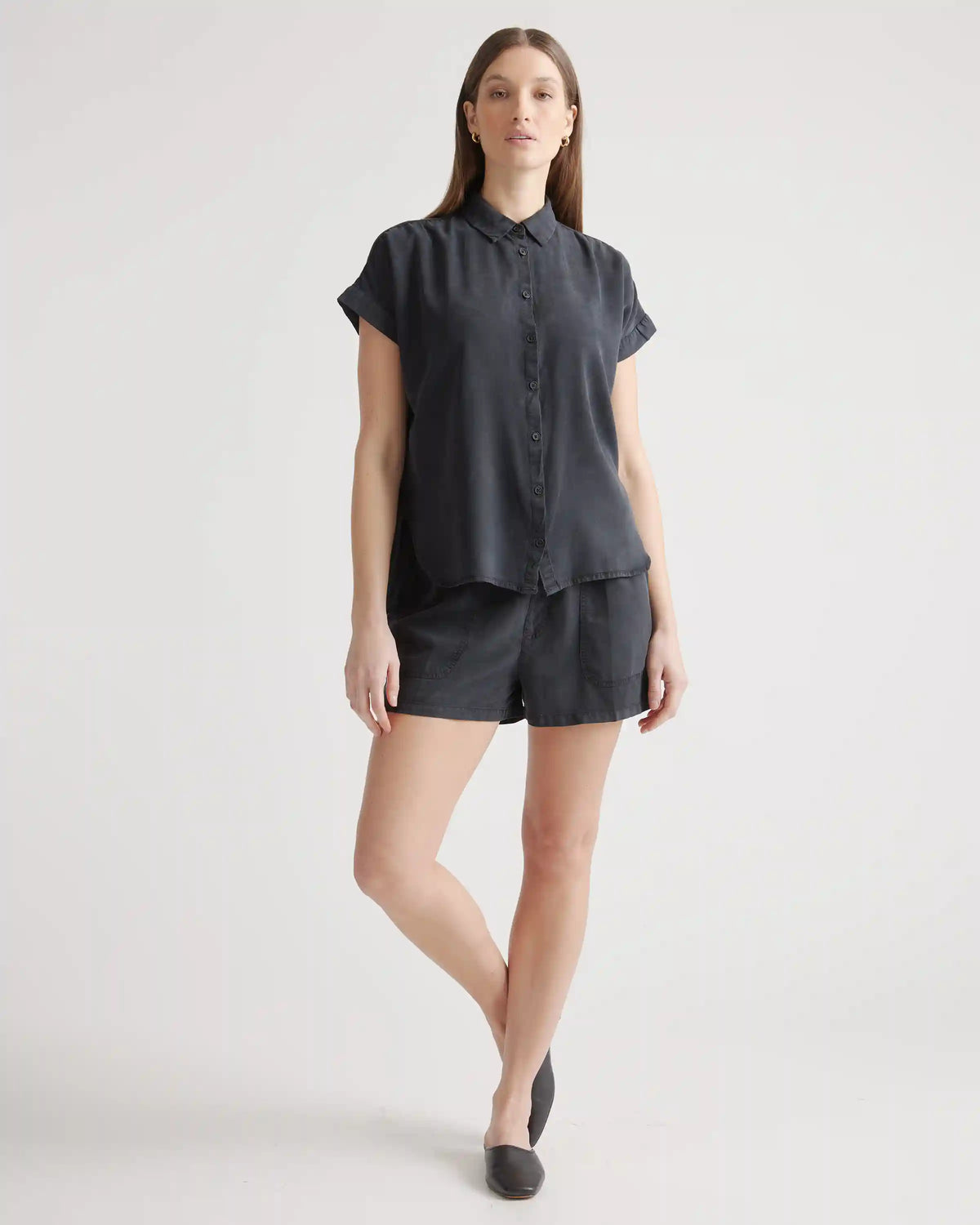 Vintage Wash Tencel Camp Shirt