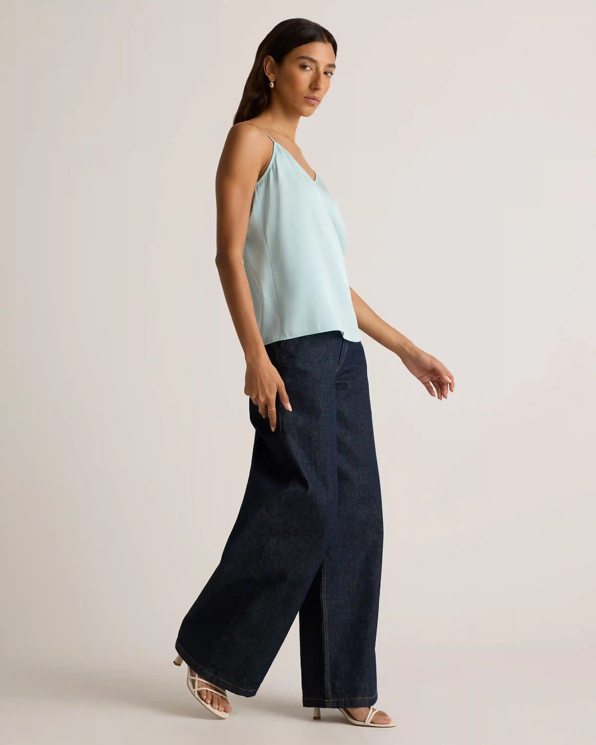 Washable Stretch Silk V-Neck Cami
