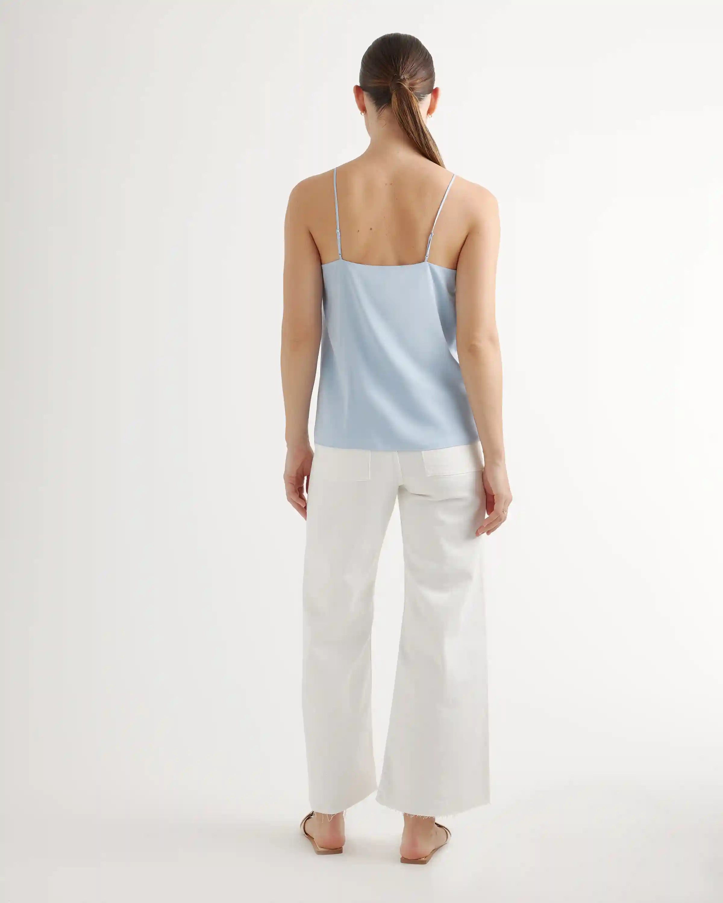 Washable Stretch Silk V-Neck Cami