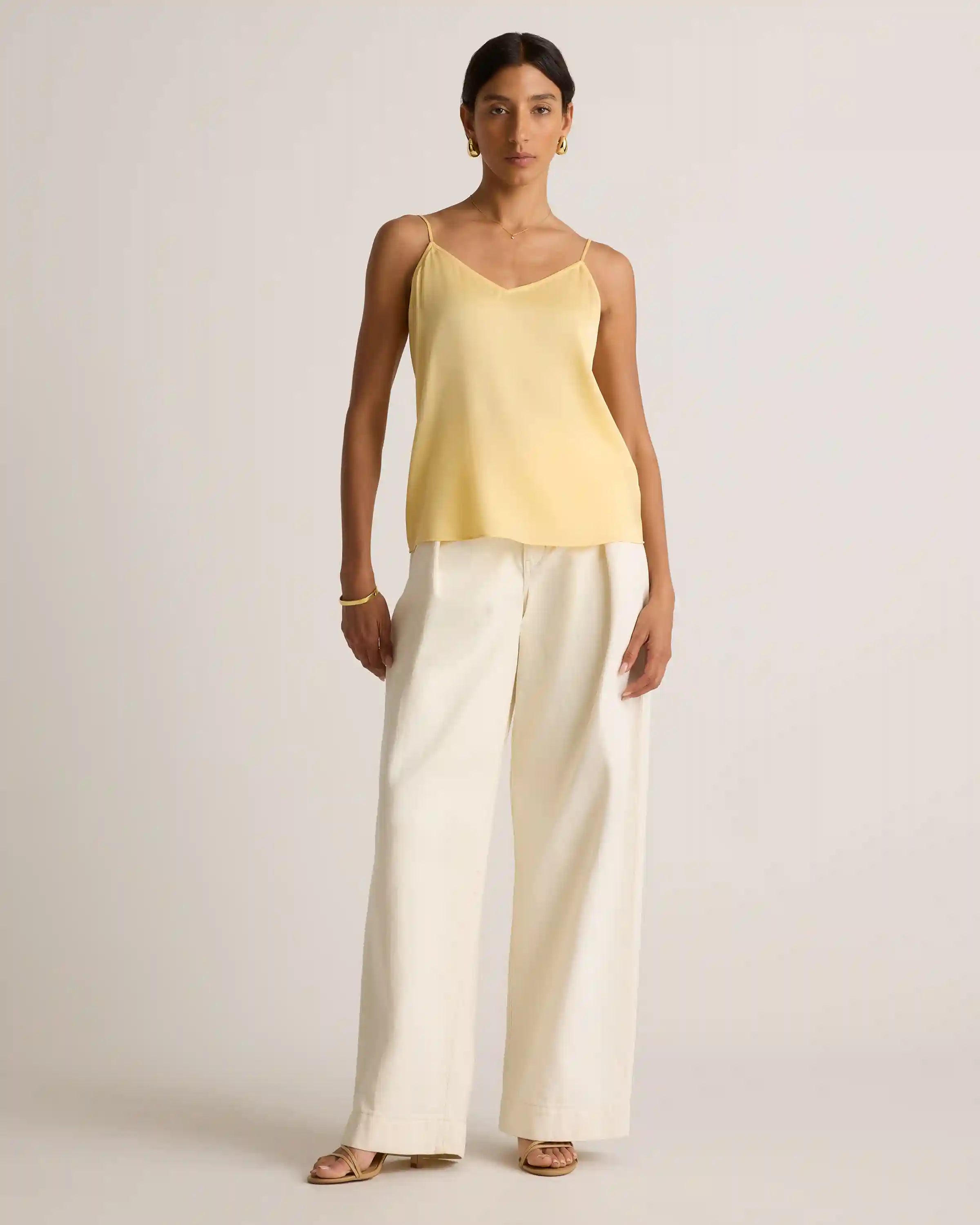 Washable Stretch Silk V-Neck Cami