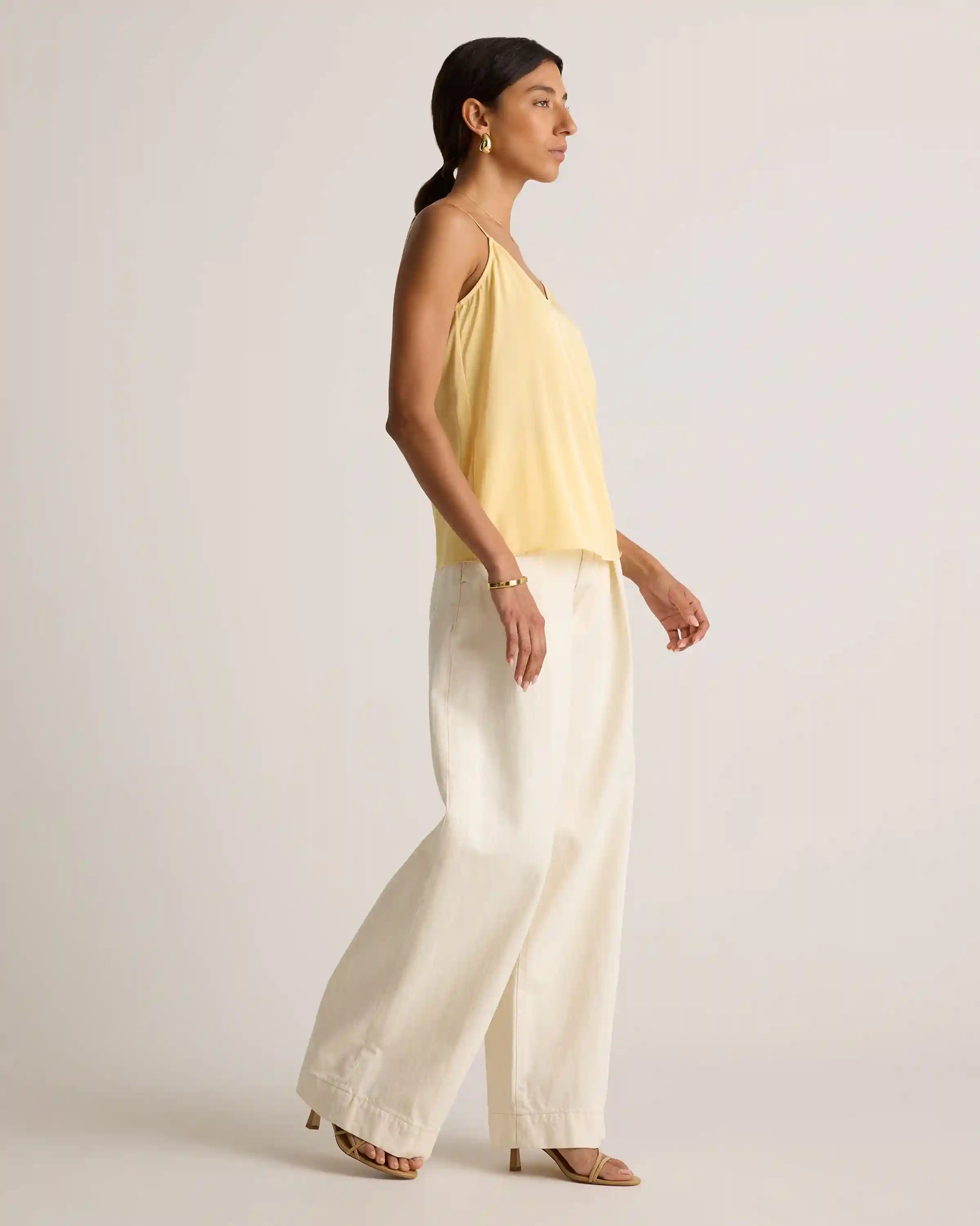 Washable Stretch Silk V-Neck Cami