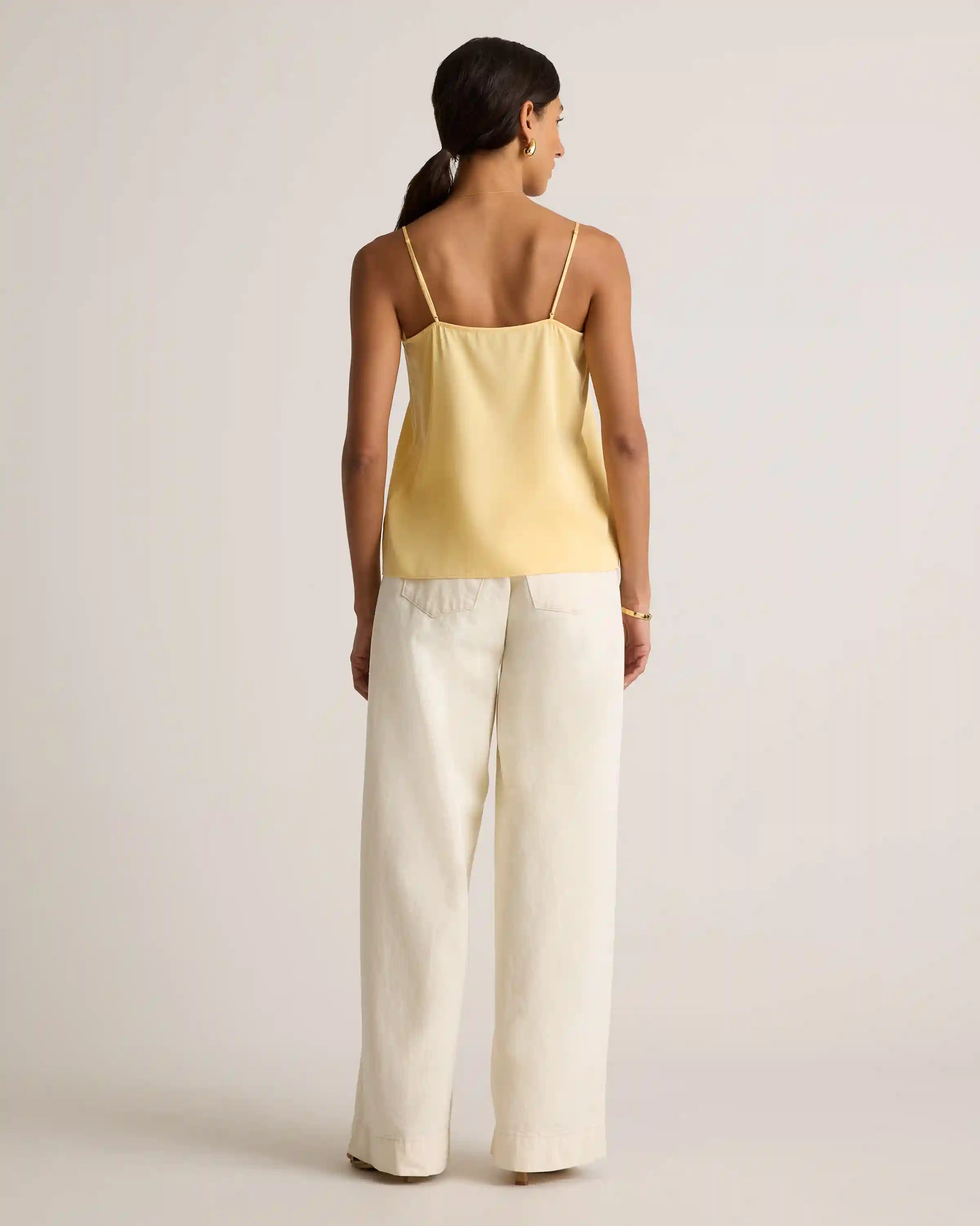 Washable Stretch Silk V-Neck Cami